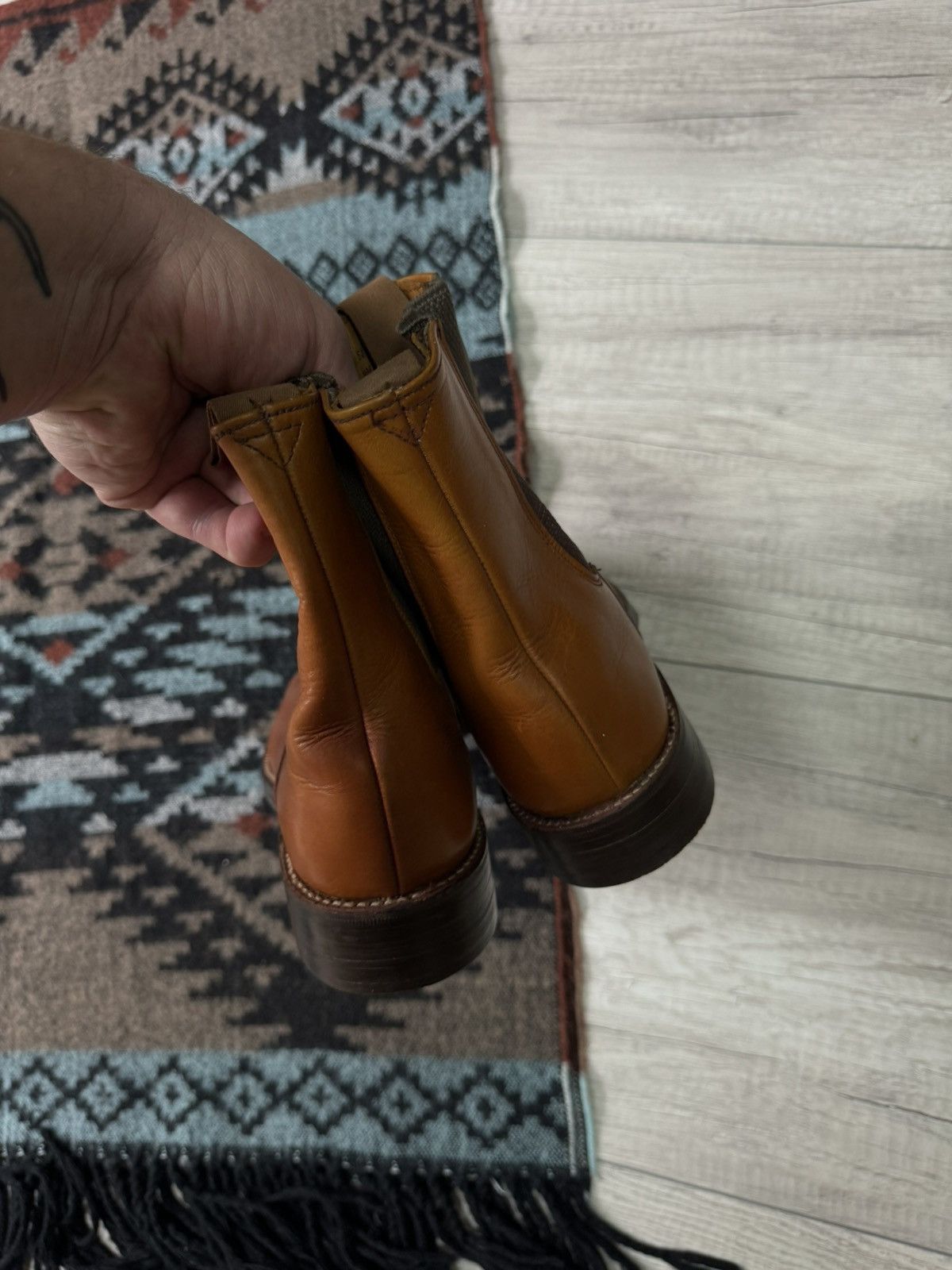 Other Vintage Regent Leather Chelsea Boots Made In England Size US 8.5 / EU 41-42 - 6 Thumbnail