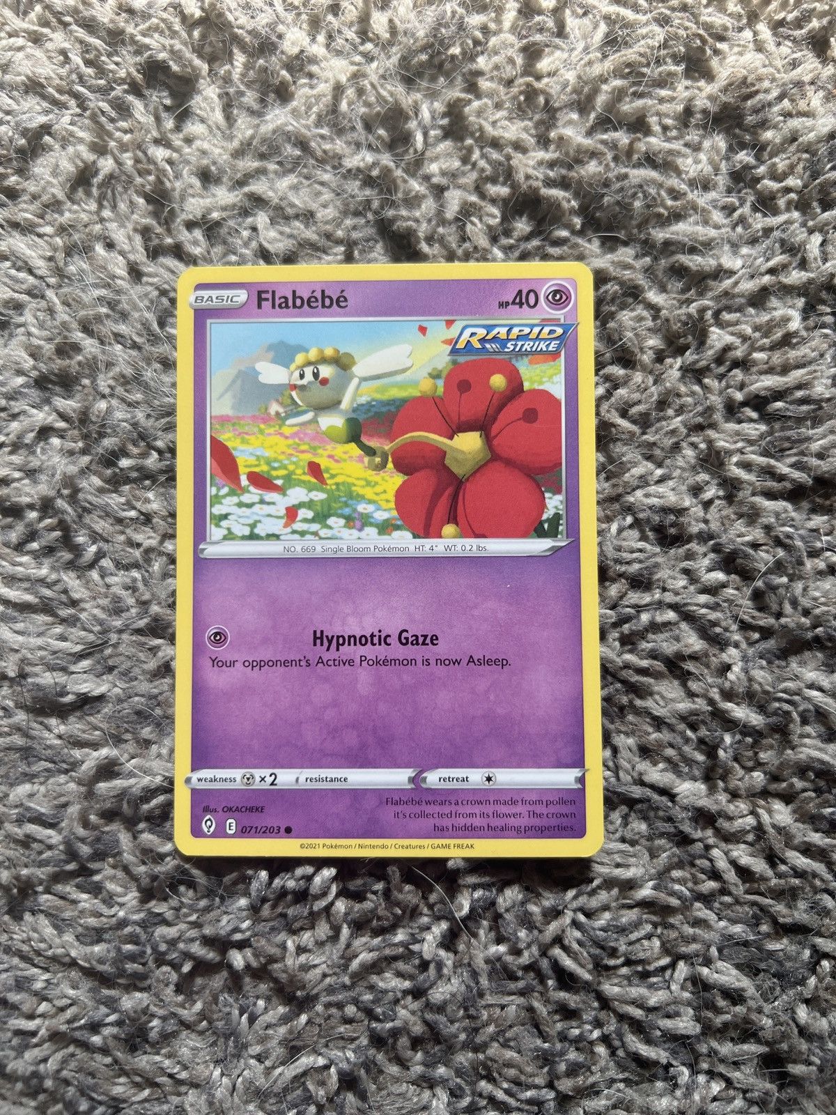 Pokemon 2021 Pokémon Flabébé Basic Card Size ONE SIZE - 1 Thumbnail