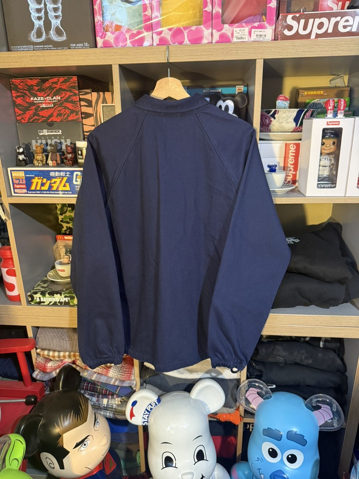 Supreme Supreme Navy/Red Arc Logo Denim Coach Jacket Size US M / EU 48-50 / 2 - 3 Thumbnail