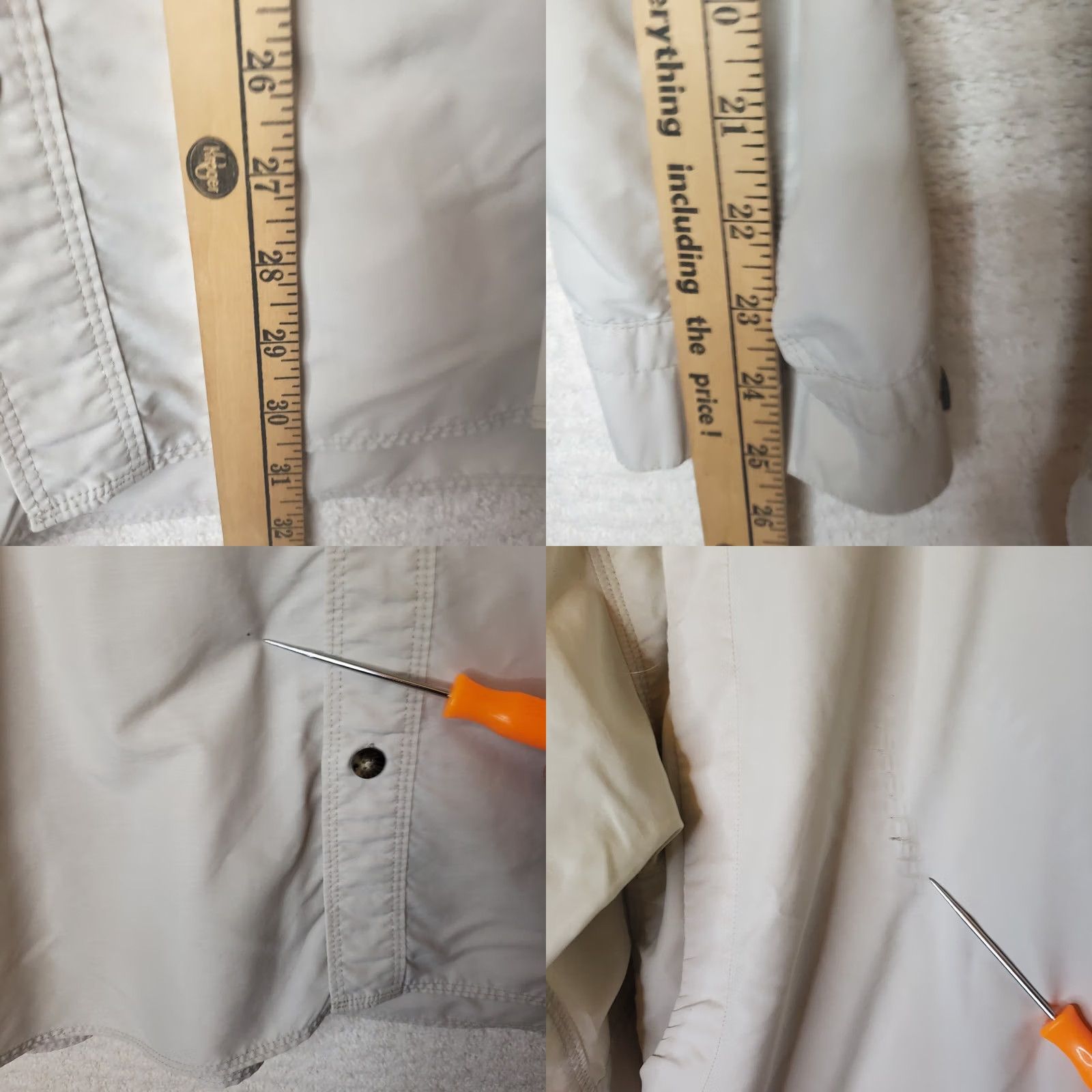 The North Face The North Face Shirt Beige Buttons Front L Long Sleeve Nylon Pockets Casual Workwear Beiges? Size US L / EU 52-54 / 3 - 10 Thumbnail