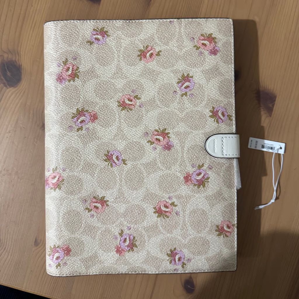 Coach NOTEBOOK IN SIGNATURE CANVAS WITH FLORAL PRINT (COACH CAO58) Size ONE SIZE - 11 Thumbnail