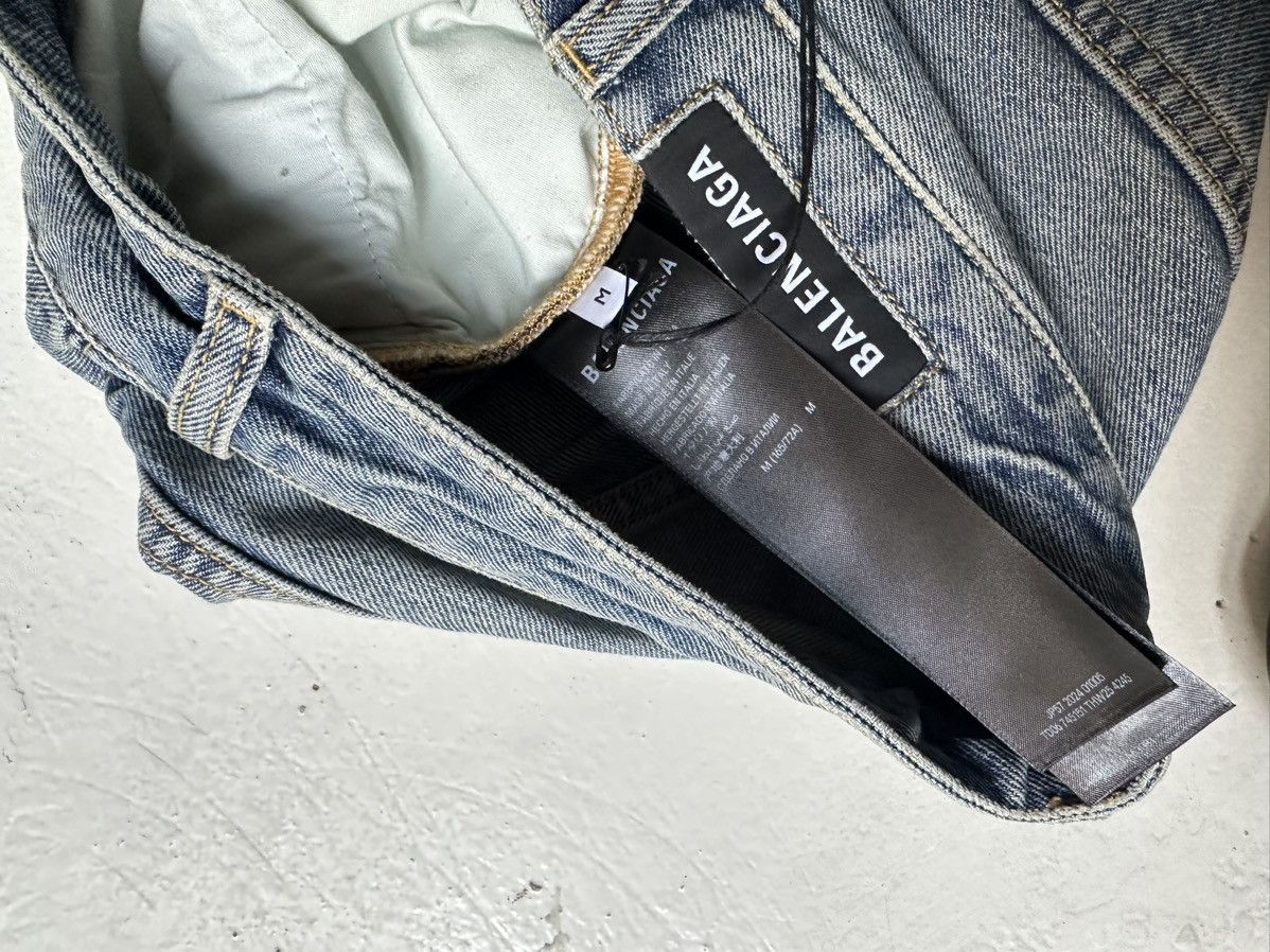 Balenciaga Ripped Medium Fit Jeans Size US 33 - 4 Thumbnail