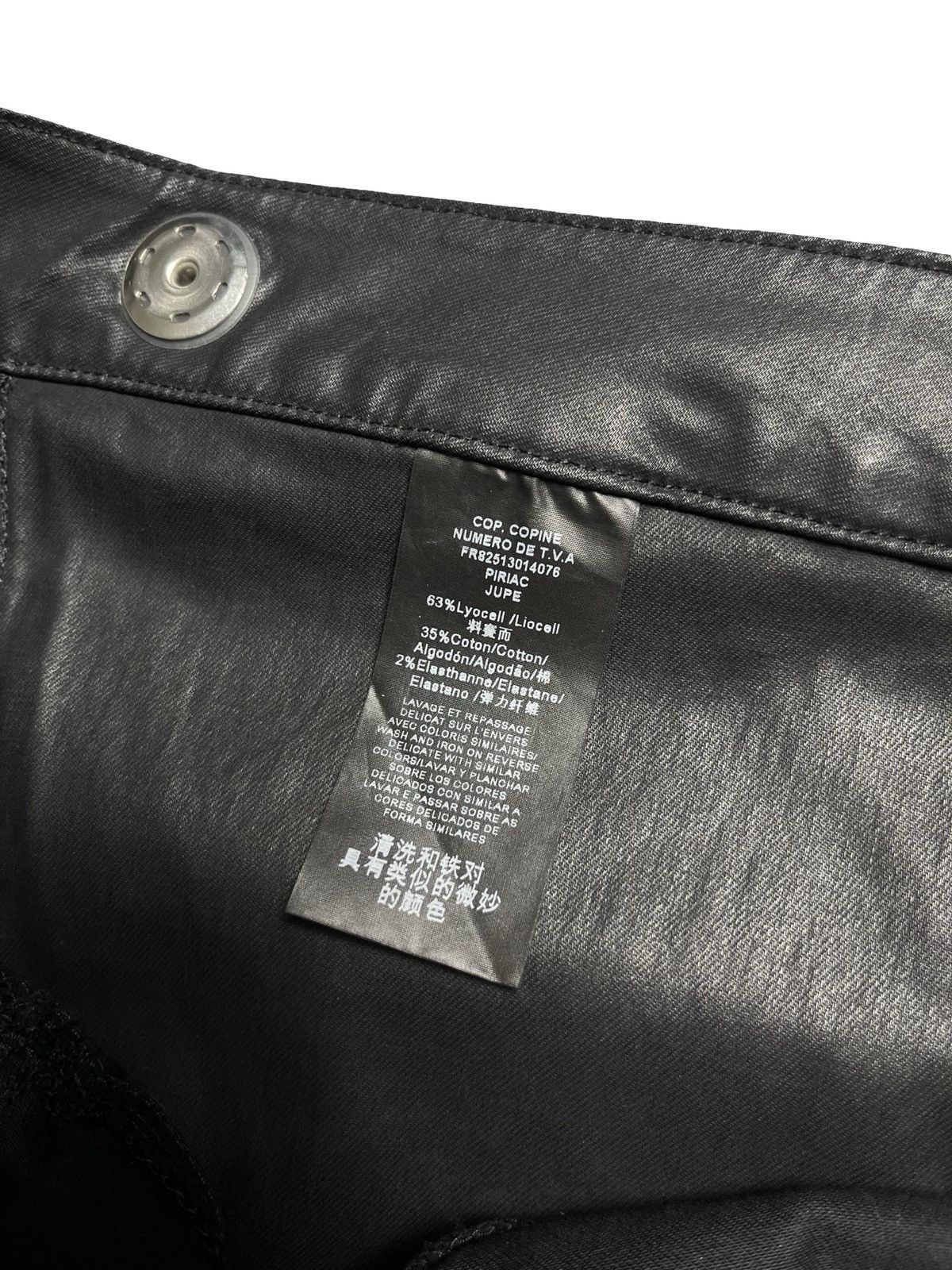 Cop Copine Asymetric CopCopine leather skirt | 38 Size 27" / US 4 / IT 40 - 11 Thumbnail