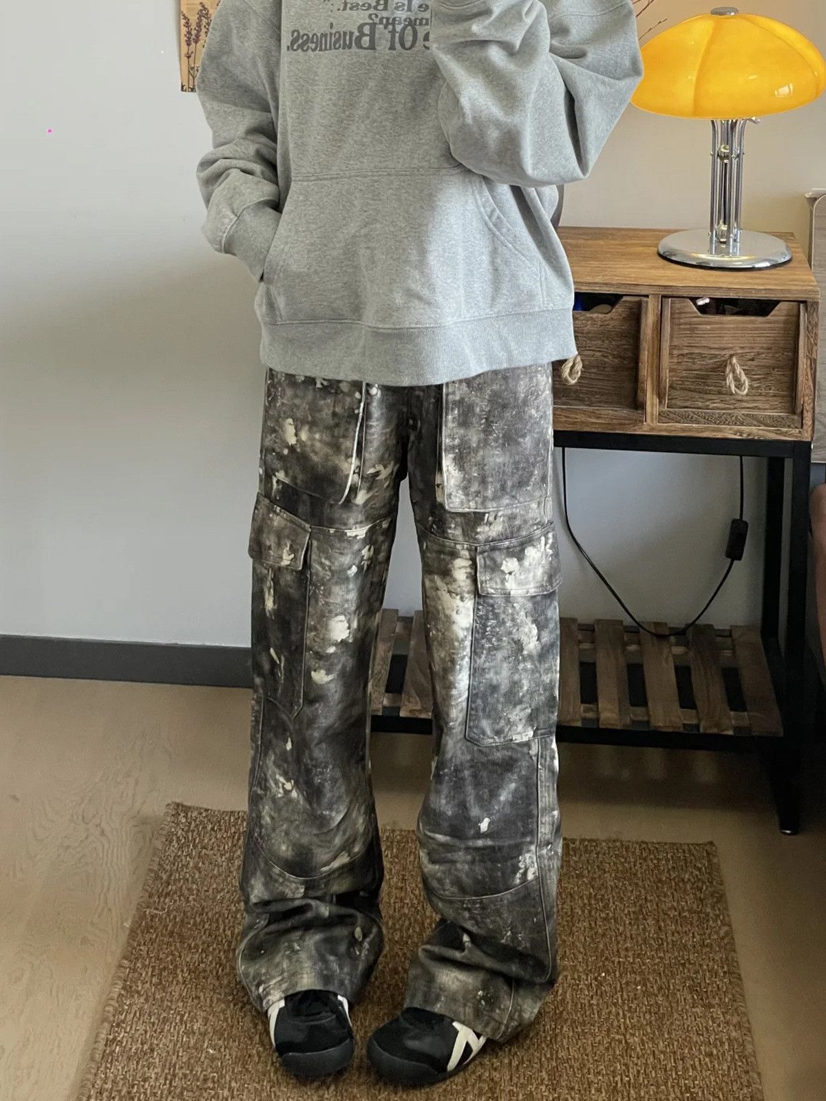 Japanese Brand Men's Retro Loose Camouflage Cargo Straight Leg Jeans Size US 32 / EU 48 - 1 Thumbnail