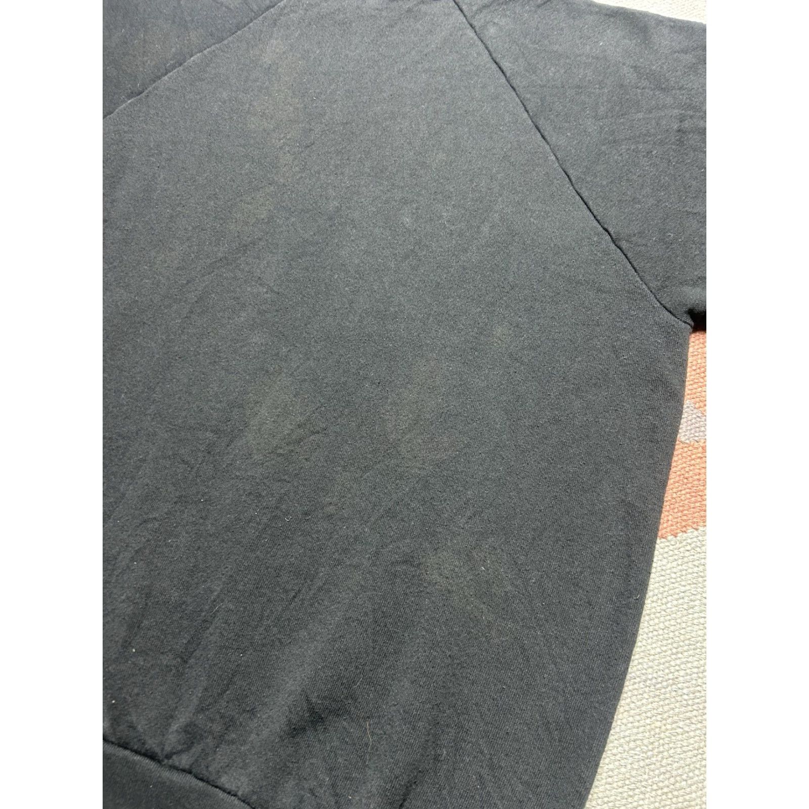 Fruit Of The Loom VINTAGE 90s Fruit of the Loom Sweatshirt Pullover Crewneck Black Adult XL Men Size US XL / EU 56 / 4 - 6 Thumbnail