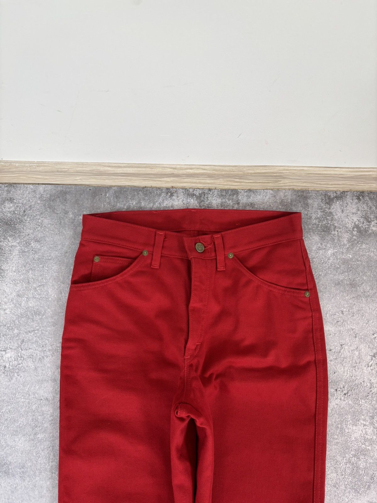 Lee Vintage 1980s Lee Riders 1952 Red Denim Jeans Straight Leg Size US 29 - 6 Thumbnail