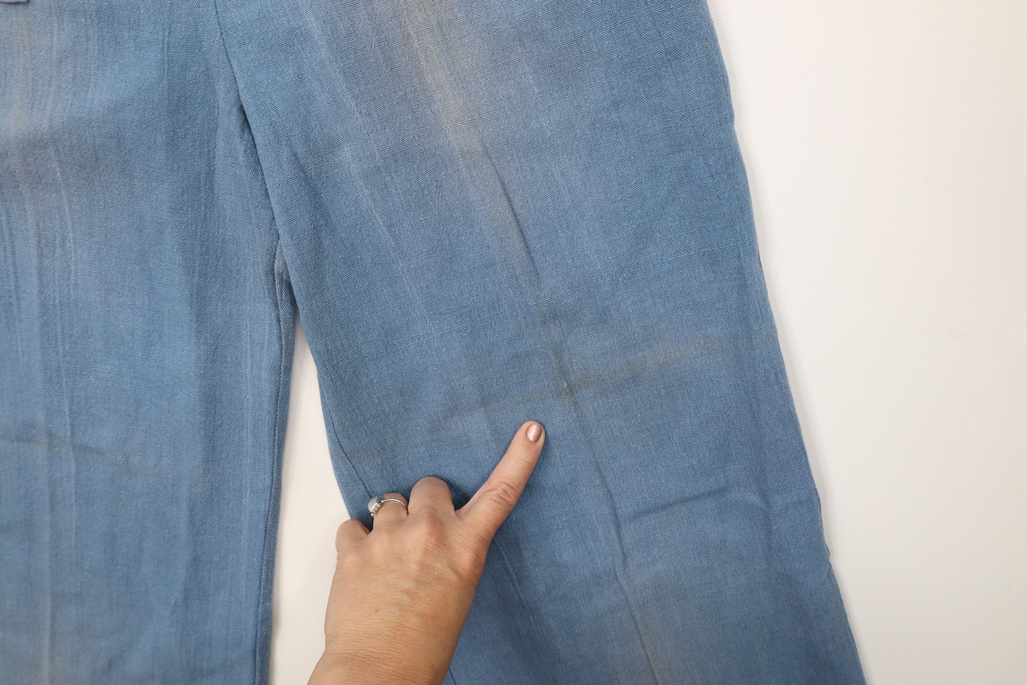 Vintage Vintage 60s 70s Streetwear Bell Bottoms Pants Blue USA Size 27" / US 4 / IT 40 - 8 Thumbnail
