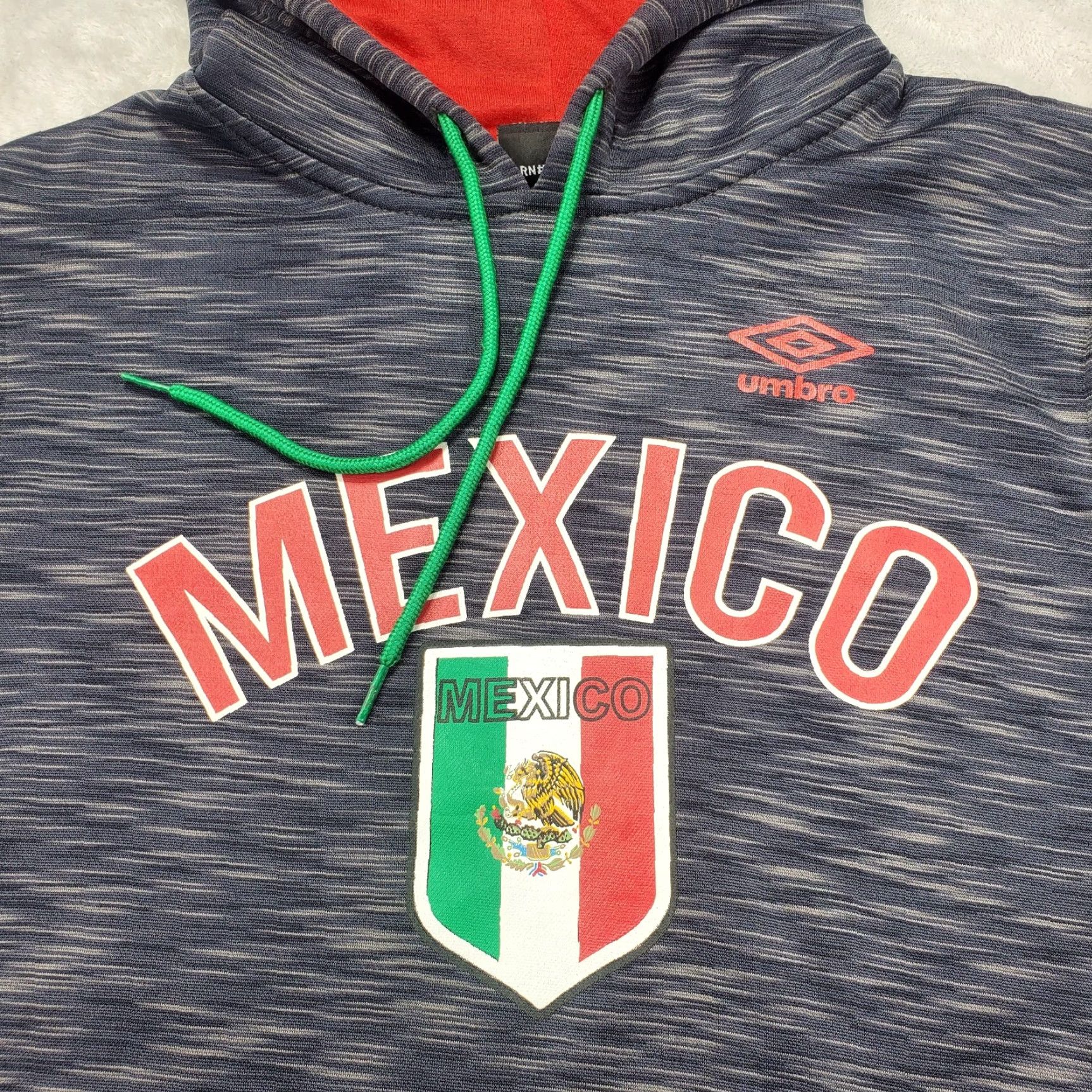 Umbro Umbro Hoodie Men S Black Mexico Kangaroo Pockets Pullover Sweatshirt Graphic Print Logo Size US S / EU 44-46 / 1 - 3 Thumbnail