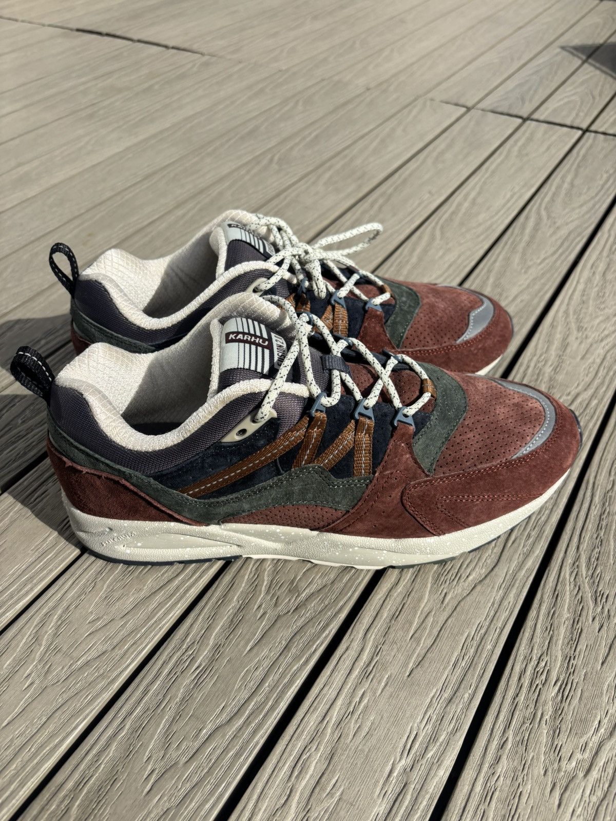 Karhu Karhu Fusion 2.0 Burgundy / Navy Suede Sneakers US 10.5 Size US 10.5 / EU 43-44 - 4 Thumbnail