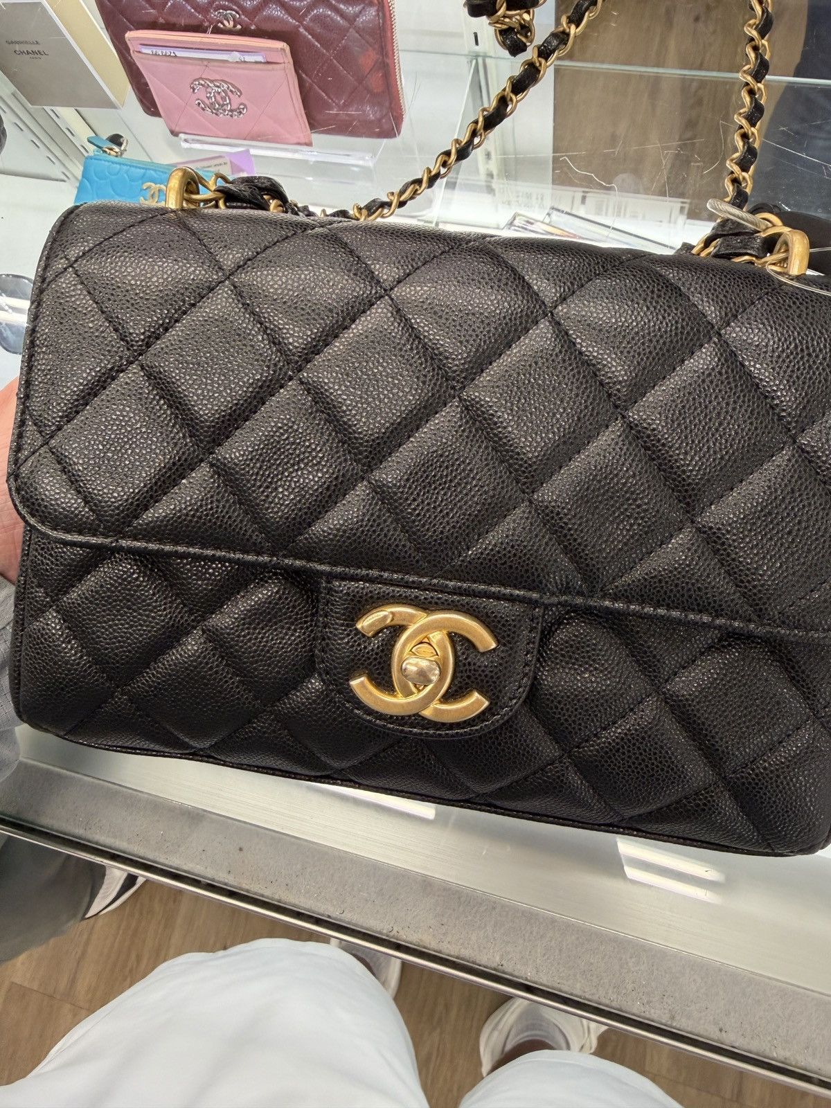 Chanel Chanel Small Classic Flap Black Caviar GHW Size ONE SIZE - 2 Thumbnail