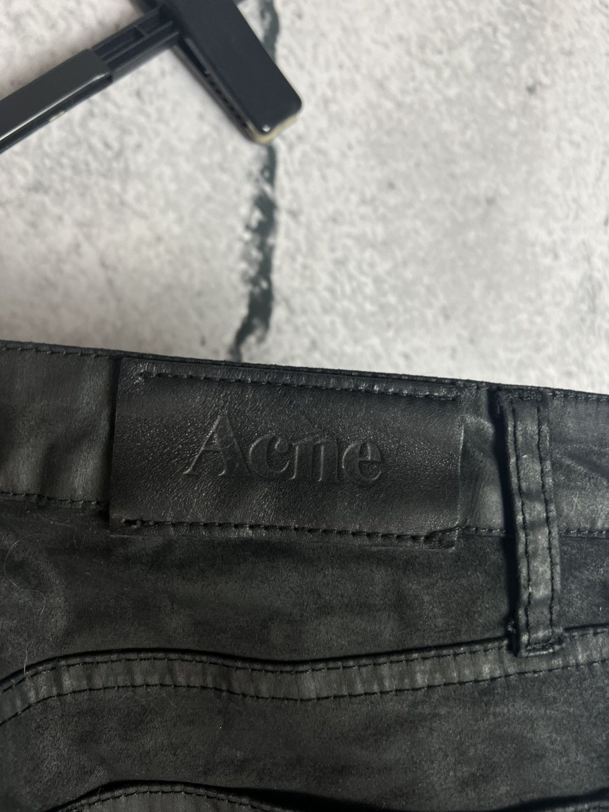 Acne Studios Acne Studios women's black flex p leather pants size 28/32 Size 28" / US 6 / IT 42 - 4 Thumbnail