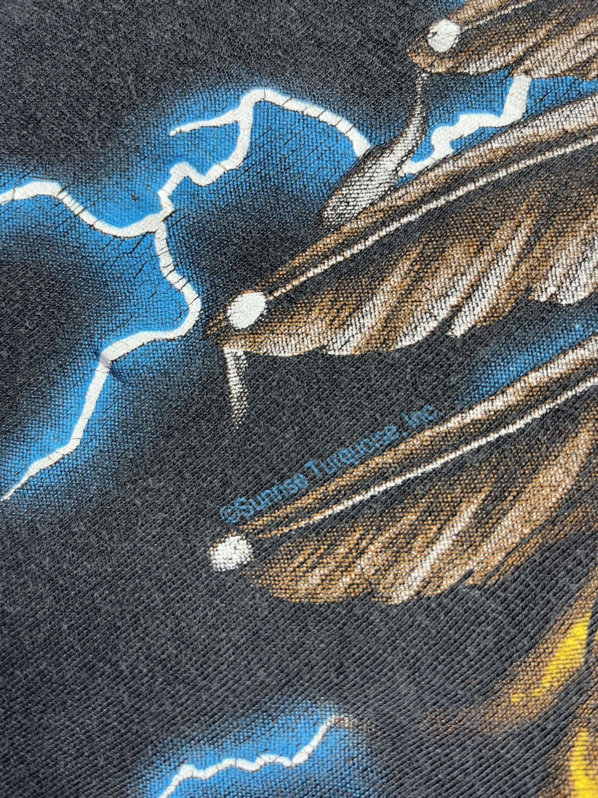 Vintage Vintage 90s American Thunder all over print graphic tee Size US XL / EU 56 / 4 - 11 Thumbnail