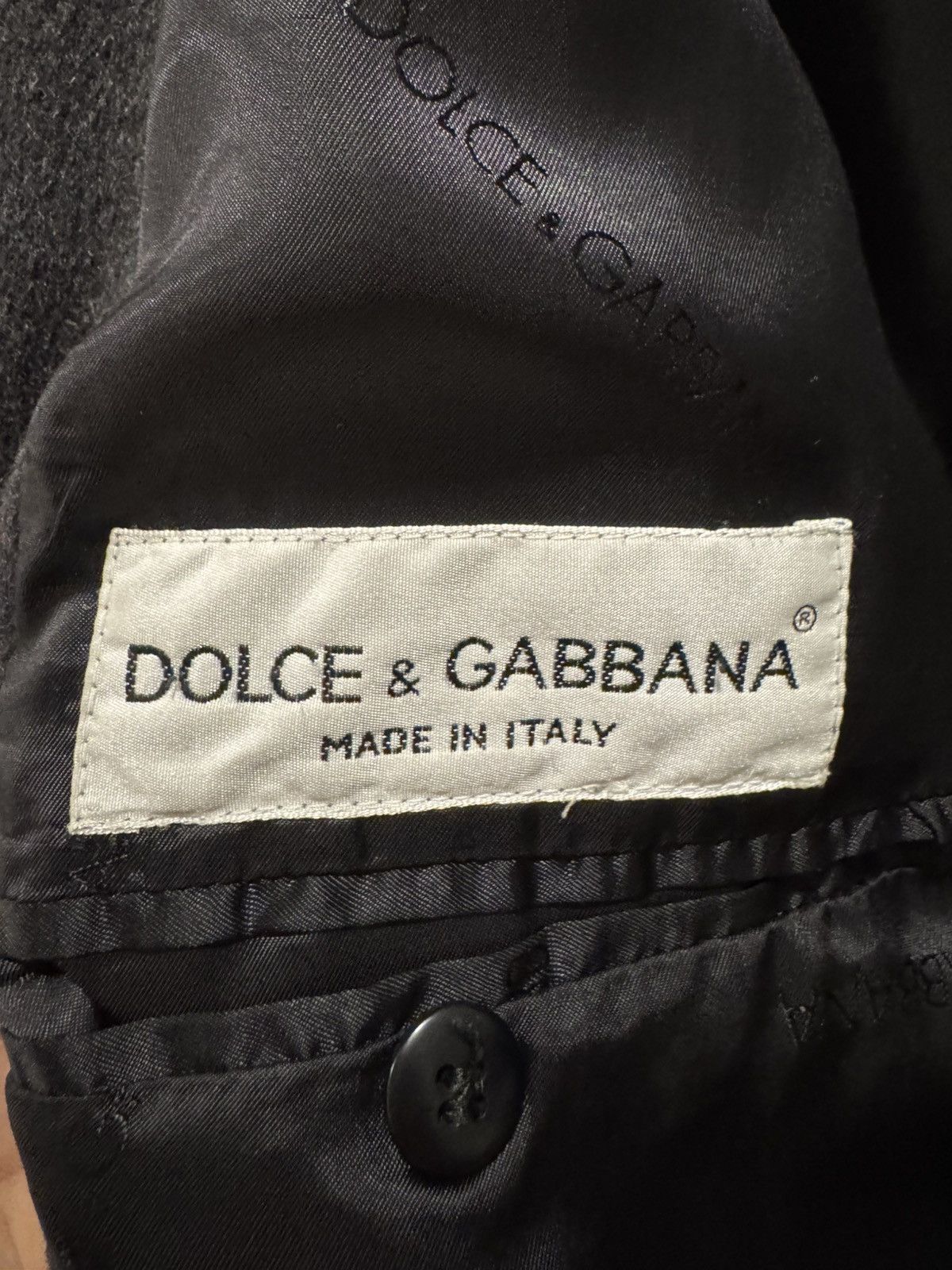 Dolce & Gabbana Dolce & Gabbana Double Chest Black Wool Coat Size US M / EU 48-50 / 2 - 14 Thumbnail
