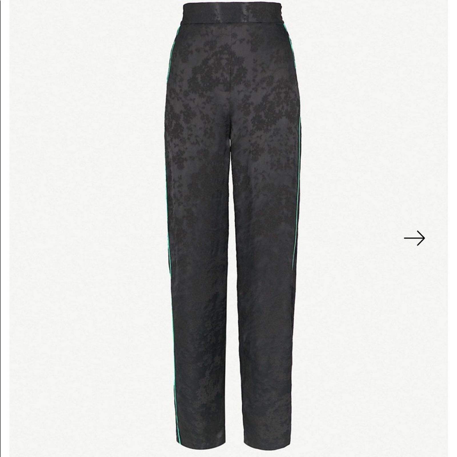 Maje Pasito Black Pants floral pants size 2 NWT