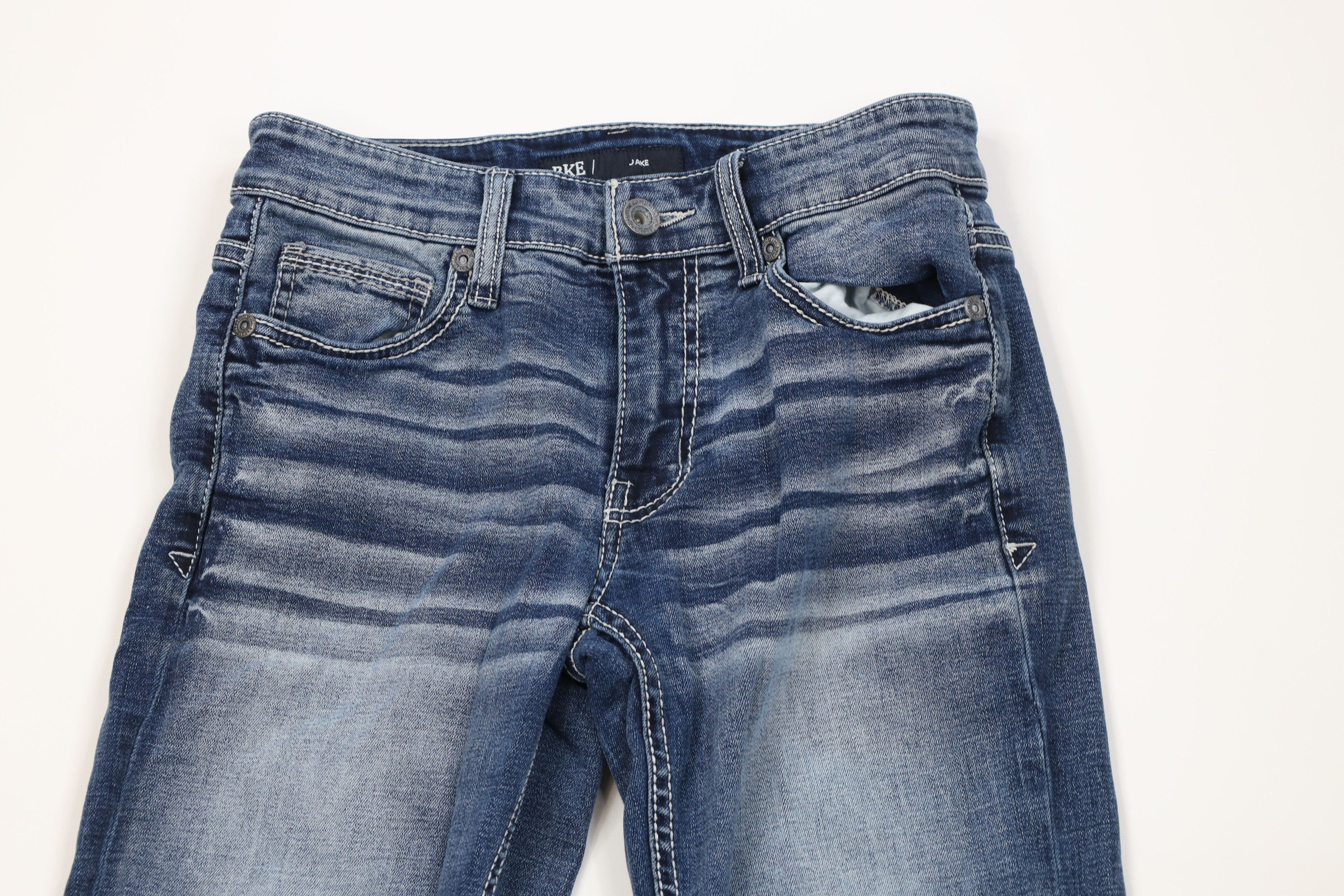 Vintage Buckle BKE Stitch Stretch Jake Bootcut Denim Jeans Blue Size US 28 / EU 44 - 2 Thumbnail