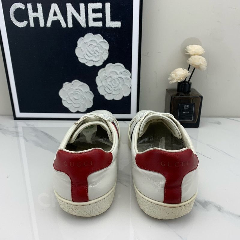 Gucci Gucci Ace Leather Sneakers with Embroidery -2508 Size US 8 / EU 41 - 3 Thumbnail