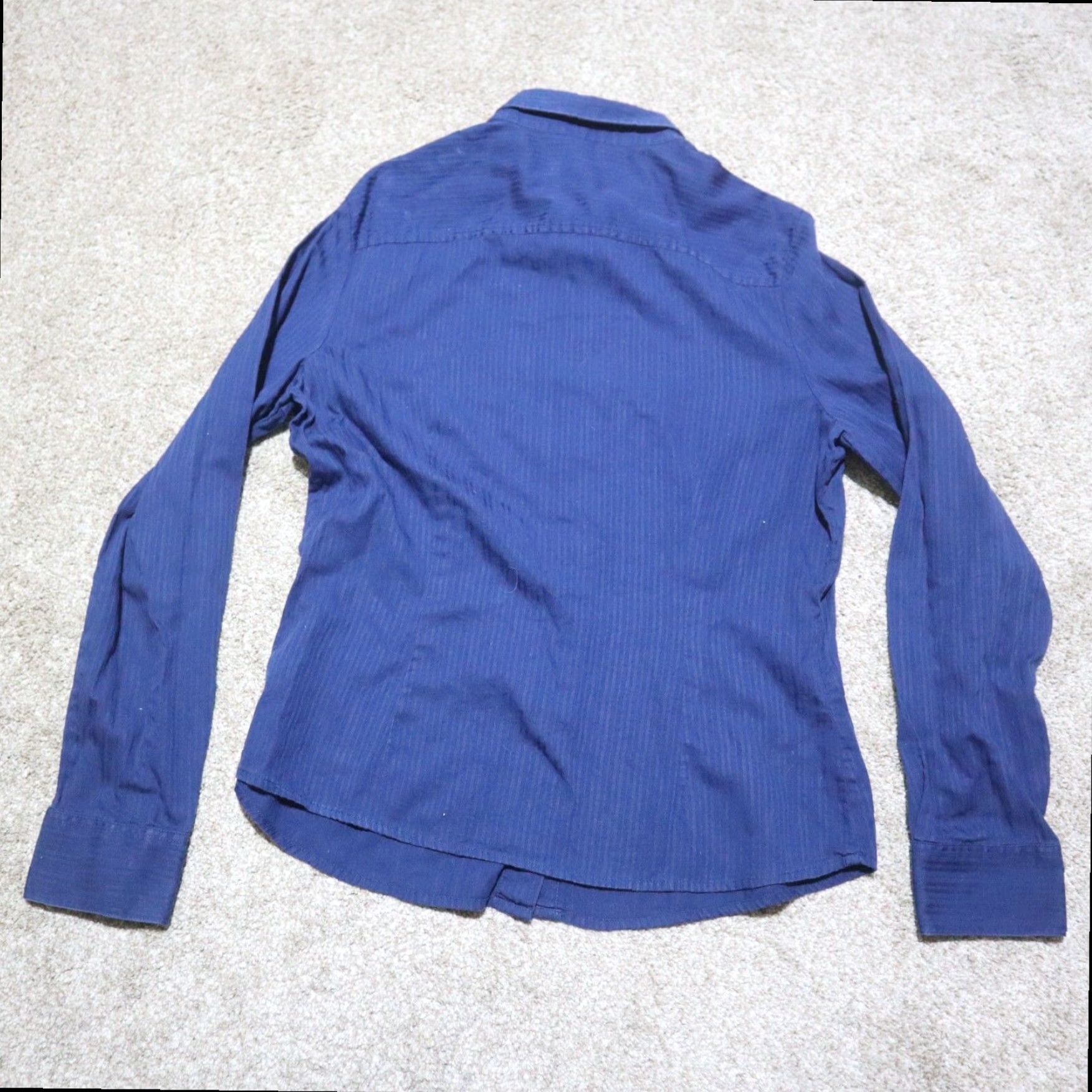 Vintage The Limited Women's Blue Long Sleeve Button-Down Shirt Size L Large Cotton Size L / US 10 / IT 46 - 8 Thumbnail