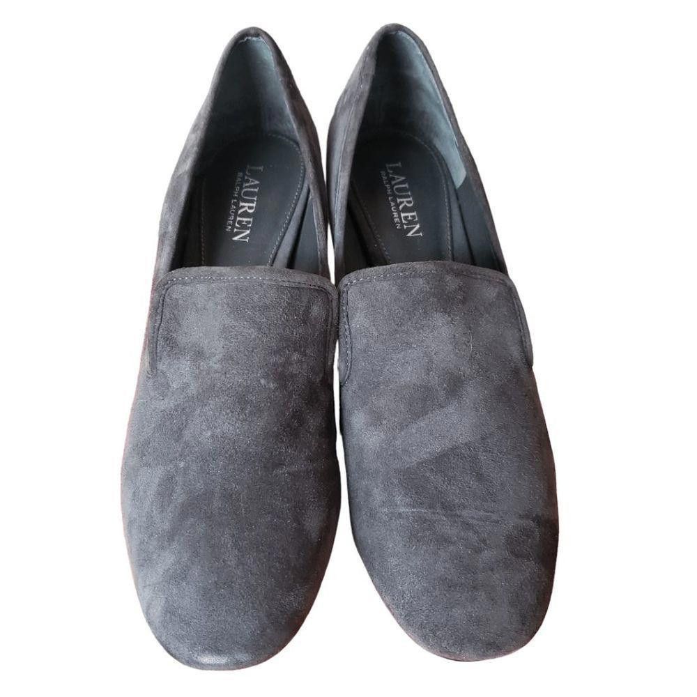 Lauren Ralph Lauren CT1459 Ralph Laure Ladies Gray Suede Shoes Size 10B Size US 10 / IT 40 - 3 Thumbnail