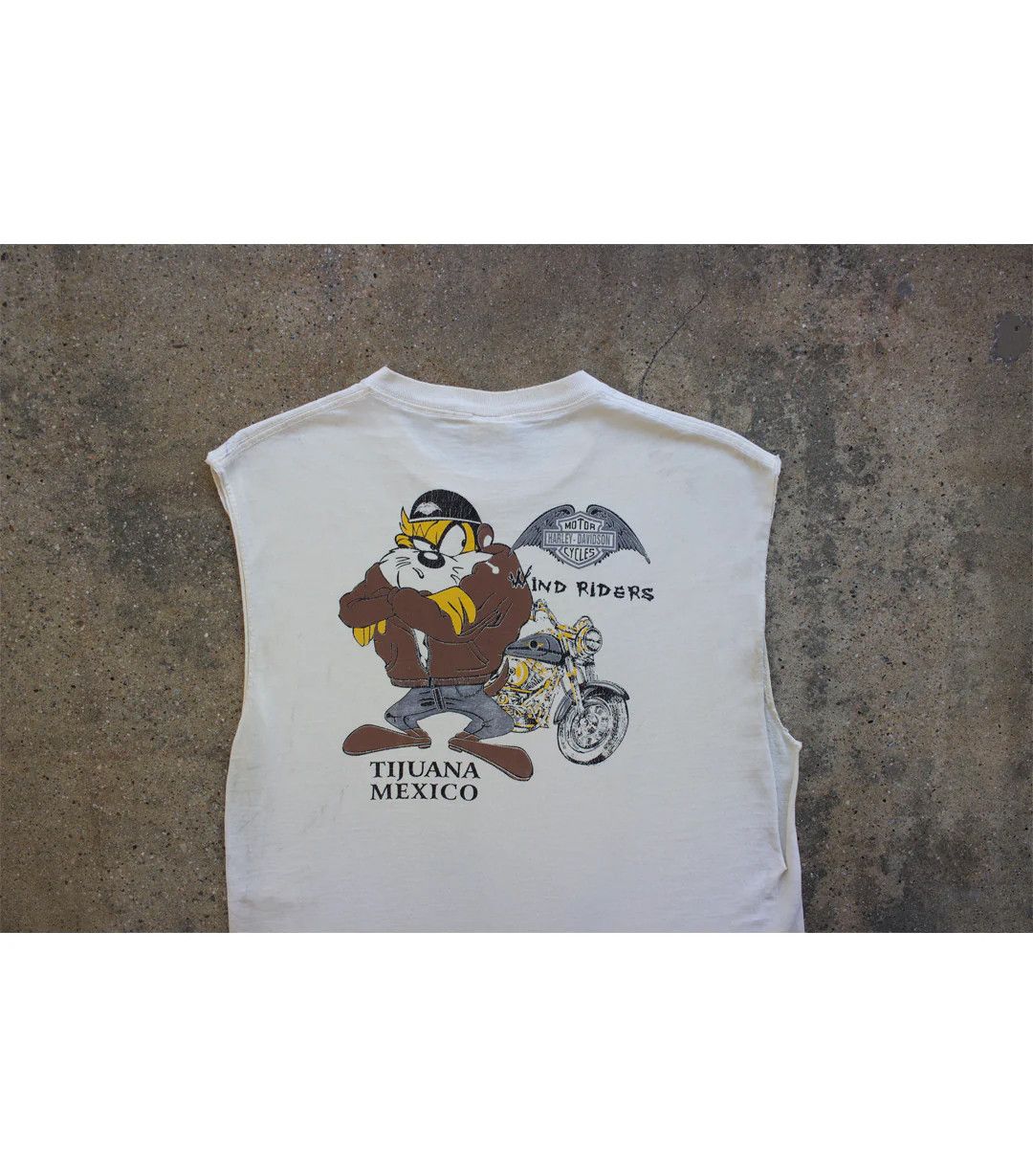 Vintage 90's Vintage Harley Davidson - Tijuana Sleeveless T-Shirt Size US XL / EU 56 / 4 - 6 Thumbnail
