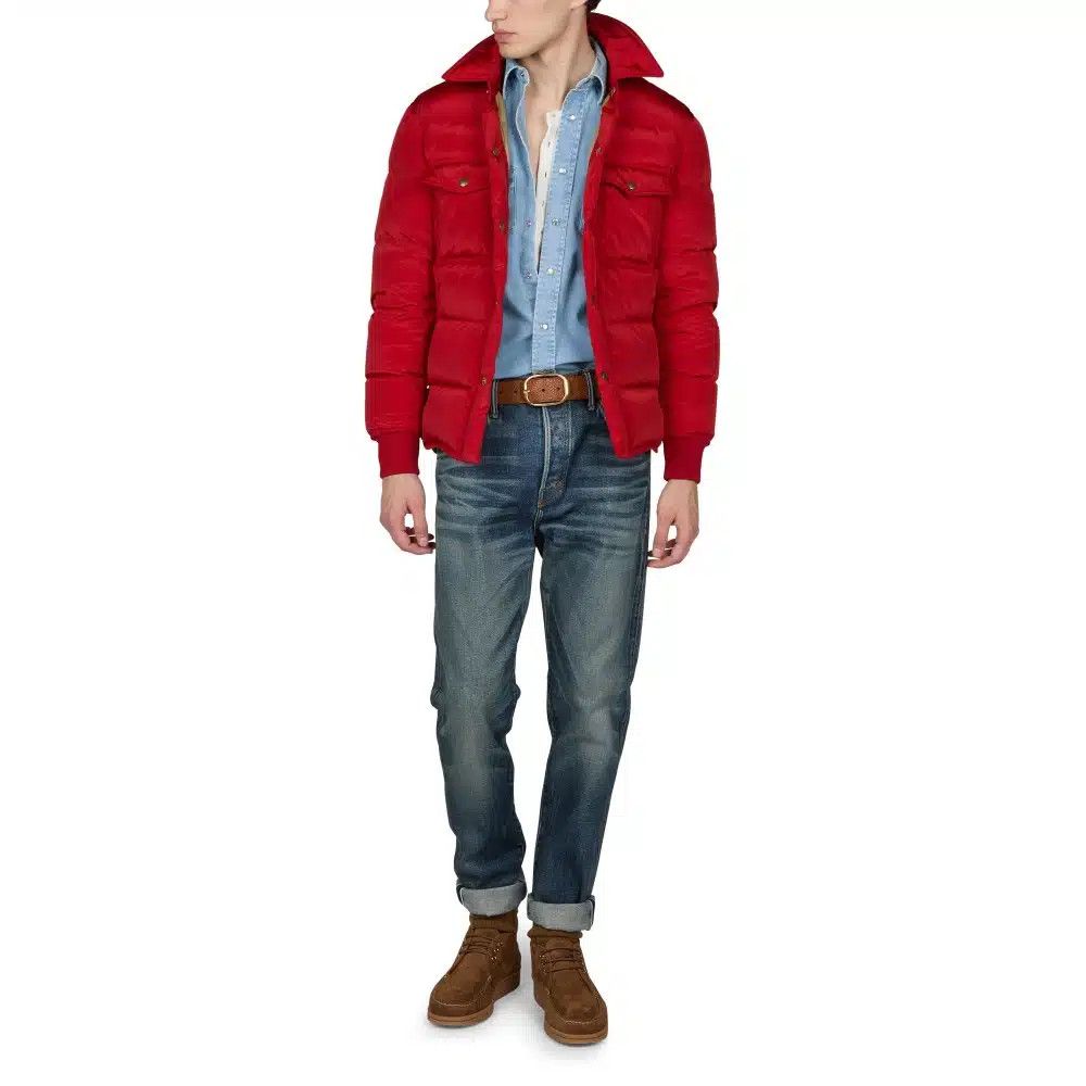 Tom Ford o1loc1c1024 OBD002 Ottoman Down Jacket in Red Size US M / EU 48-50 / 2 - 2 Thumbnail