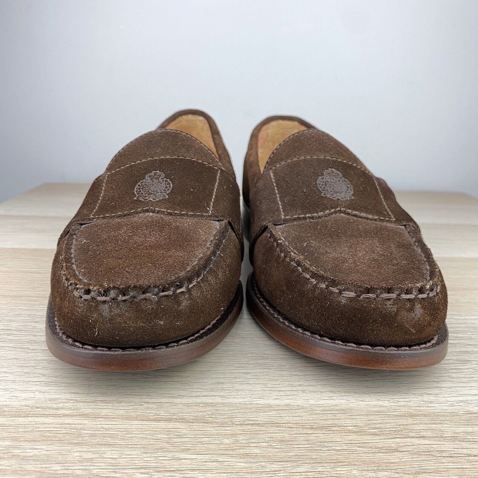 Polo Ralph Lauren Vintage Polo Ralph Lauren Suede Crest Loafers Leather 11.5D Size US 11.5 / EU 44-45 - 4 Thumbnail