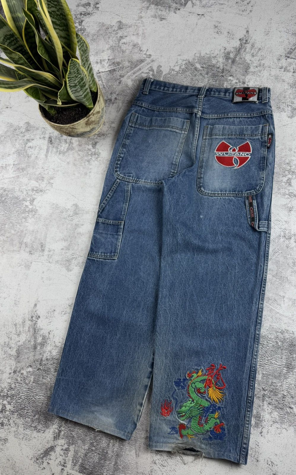 Wu-Tang Clan WU-TANG VINTAGE DENIM RAP HIP HOP BAGGY SKATE JEANS PANTS Size US 34 / EU 50 - 4 Thumbnail