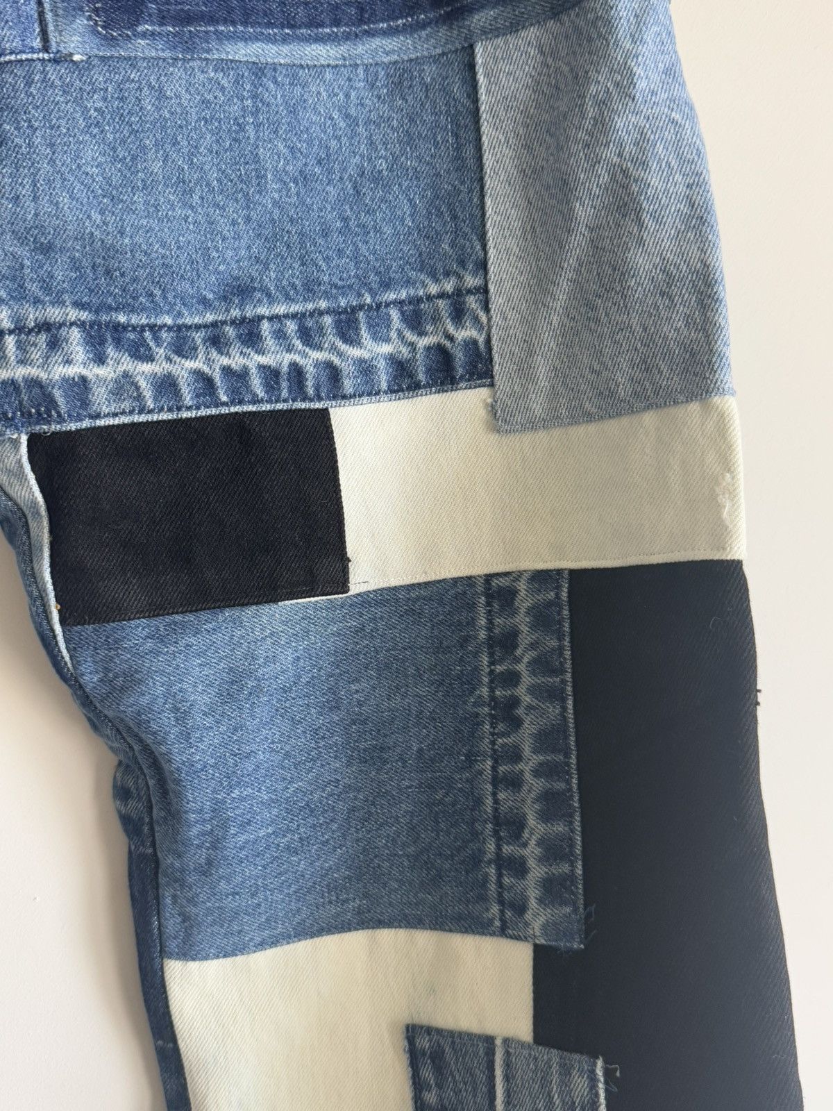 Levi's Custom recycled Levis jeans patchwork denim Size US 32 / EU 48 - 12 Thumbnail