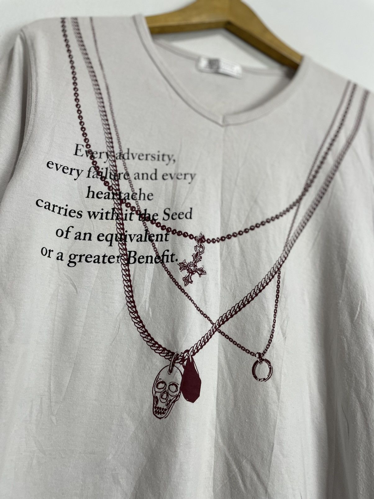 GOA Pluvious Gothic Necklace Poem tee goa style Size US M / EU 48-50 / 2 - 2 Thumbnail