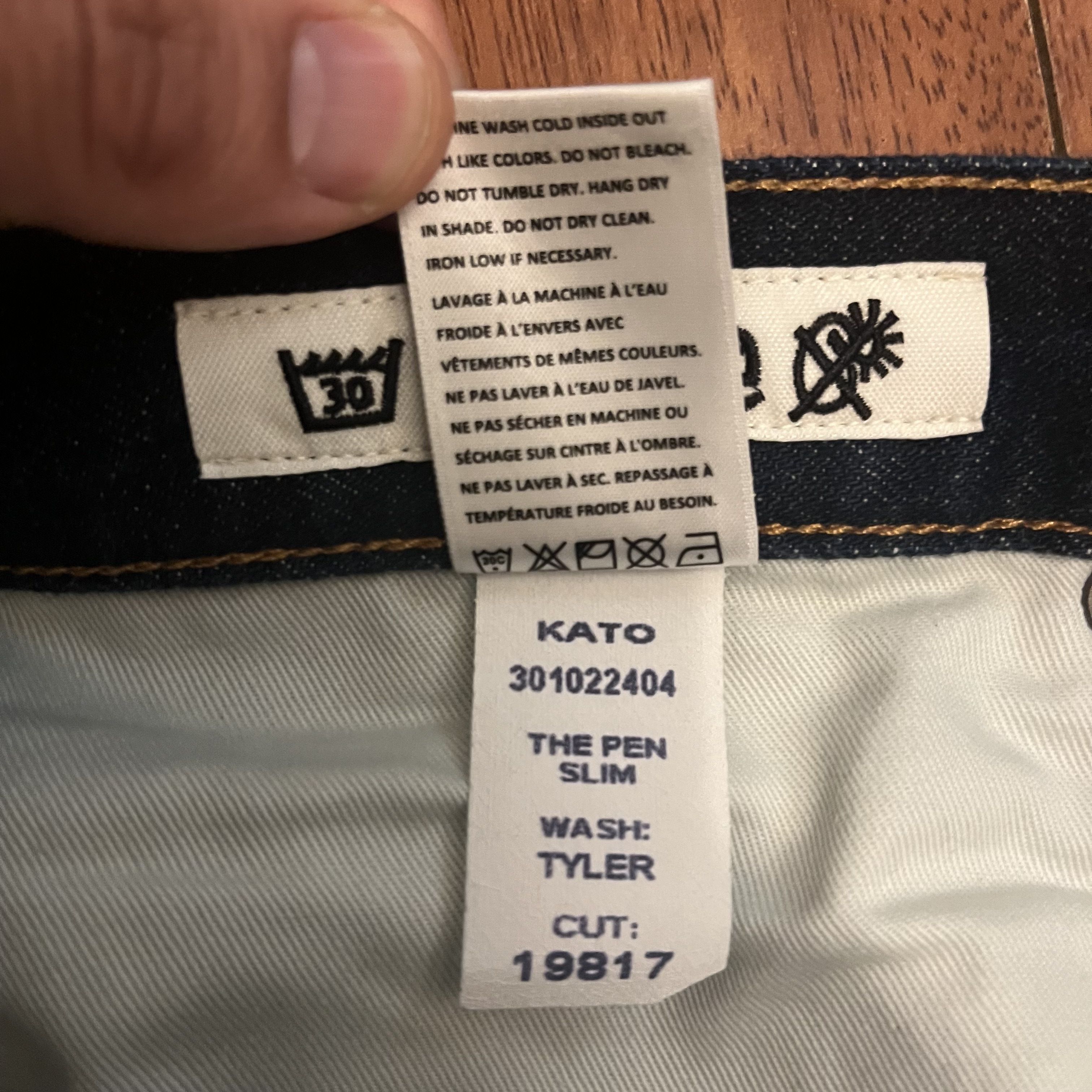 Hiroshi Kato Hiroshi Kato Pen Slim Jeans Indigo 14oz Stretch Selvedge 32 Size US 32 / EU 48 - 6 Thumbnail
