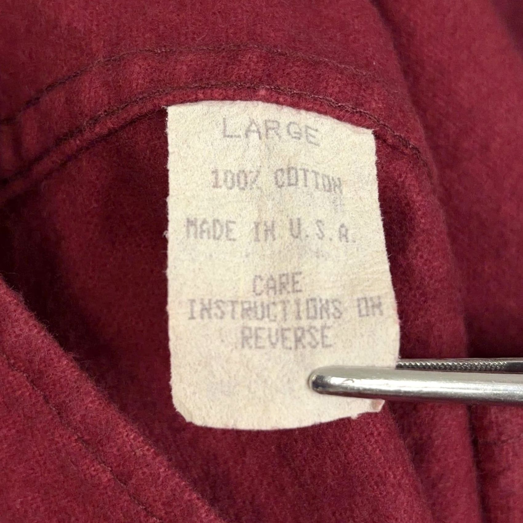 Vintage VINTAGE The J. Peterman Co Shirt Mens Large Red Flannel Button-Up Long Sleeve USA 90s Size US L / EU 52-54 / 3 - 5 Thumbnail