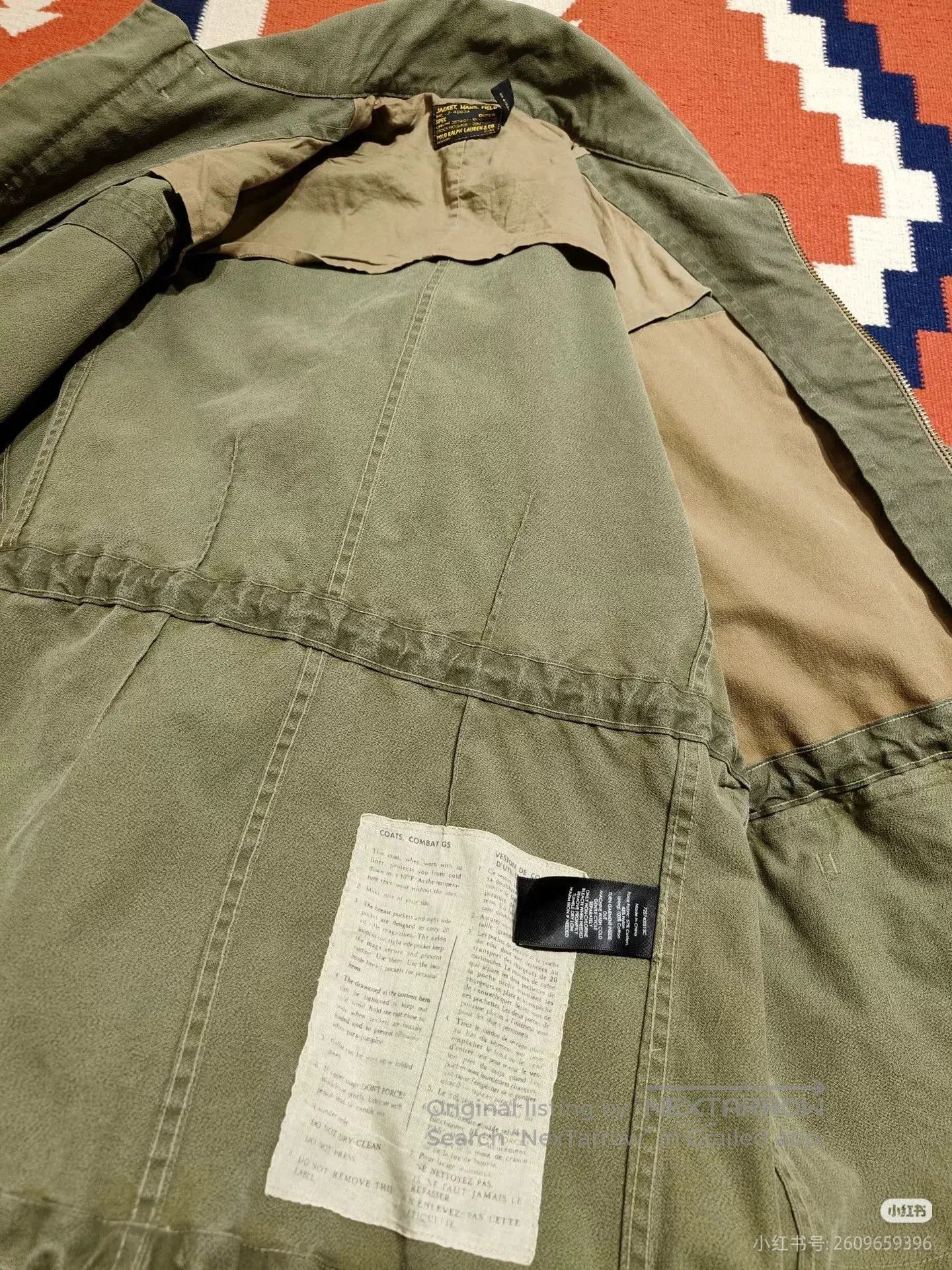 RRL Ralph Lauren Ralph Lauren Pepper Salt Combat Jacket. Size US M / EU 48-50 / 2 - 3 Thumbnail