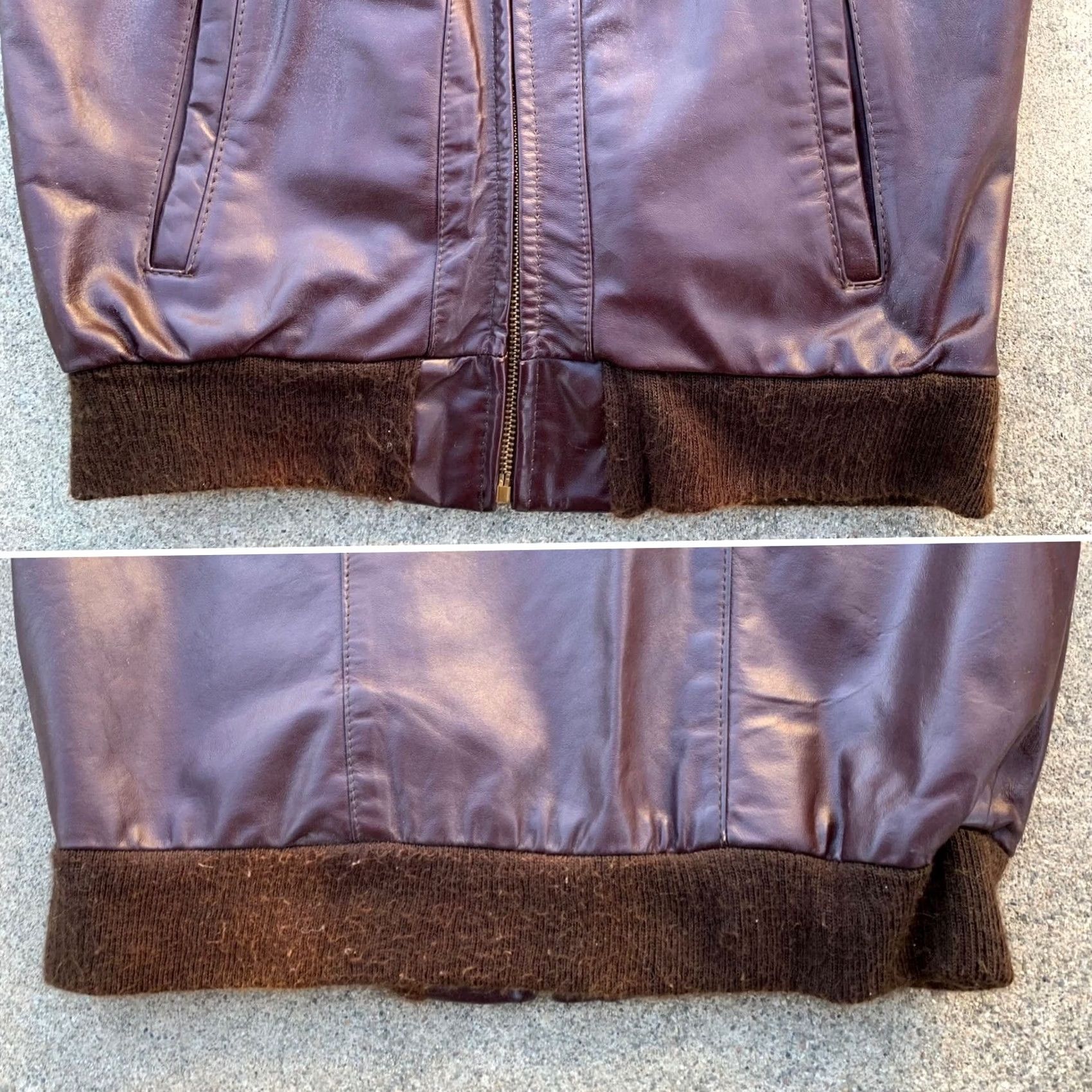 Sears VINTAGE Sears The Leather Shop leather jacket racer jacket 38 reg Brown Mens Jacket Size 38 Racer Vintage Leather Shop Sears Mens Jacket Size US XXS / EU 40 - 7 Thumbnail