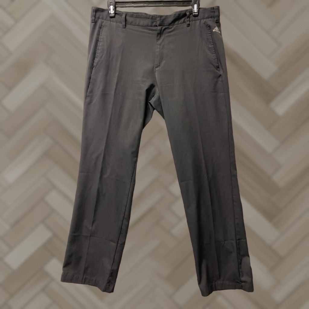 Adidas Adidas Golf Pants Mens 38x34 Black Lightweight Chino Polyester Casual Pants Mens 34 Inseam Size US 38 / EU 54 - 1 Thumbnail