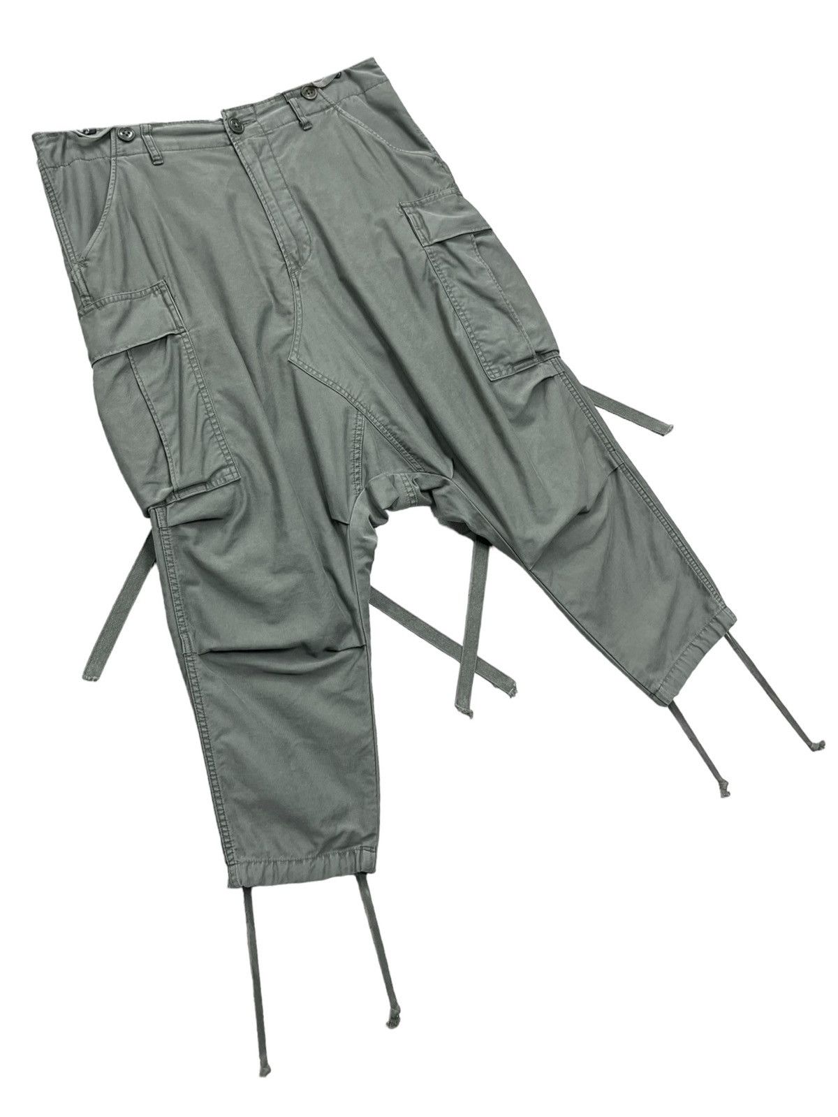 Edition Japan 🔥FYE🔥RNA Bondage Military Drop Crotch Cropped Pants Size US 30 / EU 46 - 4 Thumbnail