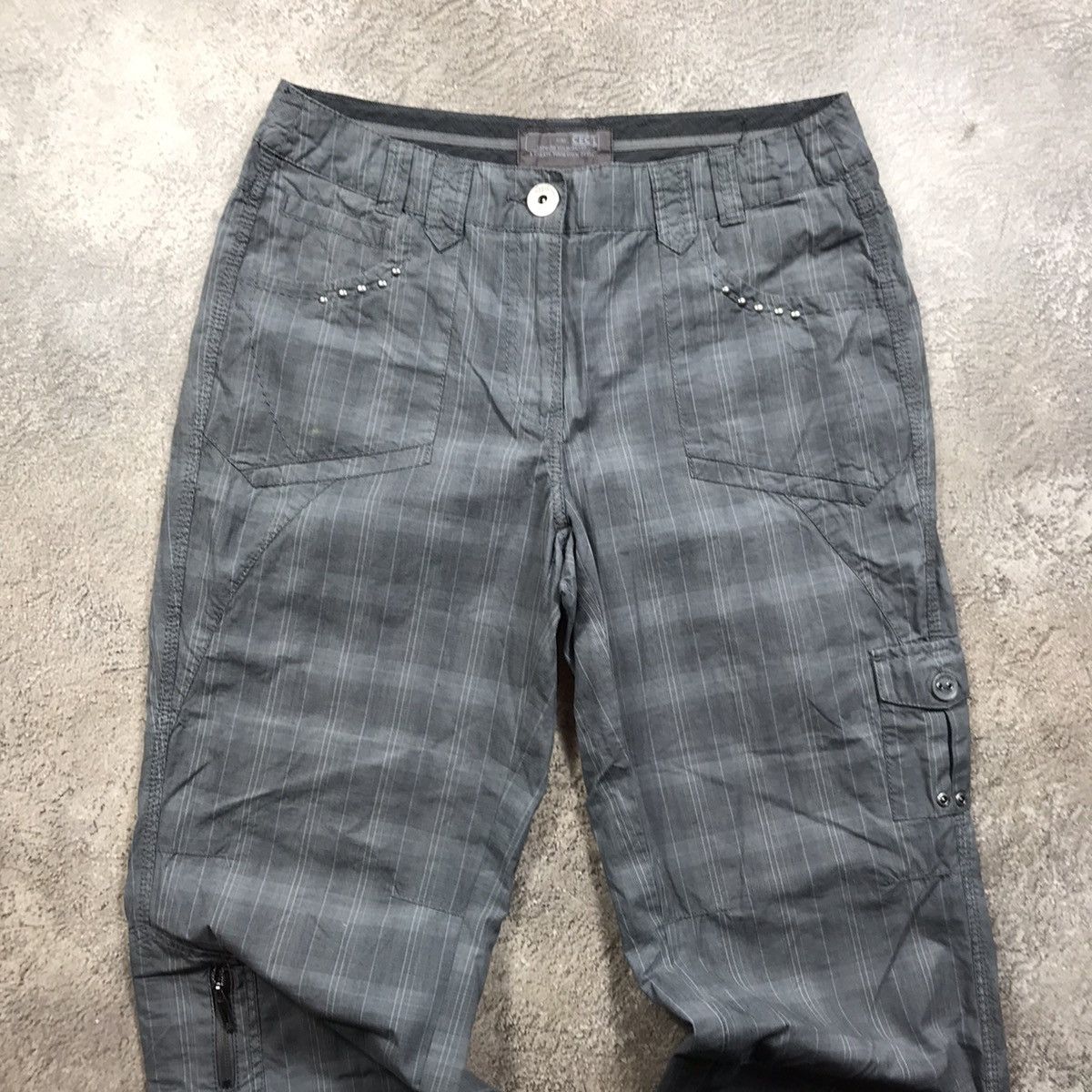 Vintage Y2K Baggy Cargo Pants Distressed Thrashed Skate Grunge 30 Size 30" / US 8 / IT 44 - 3 Thumbnail