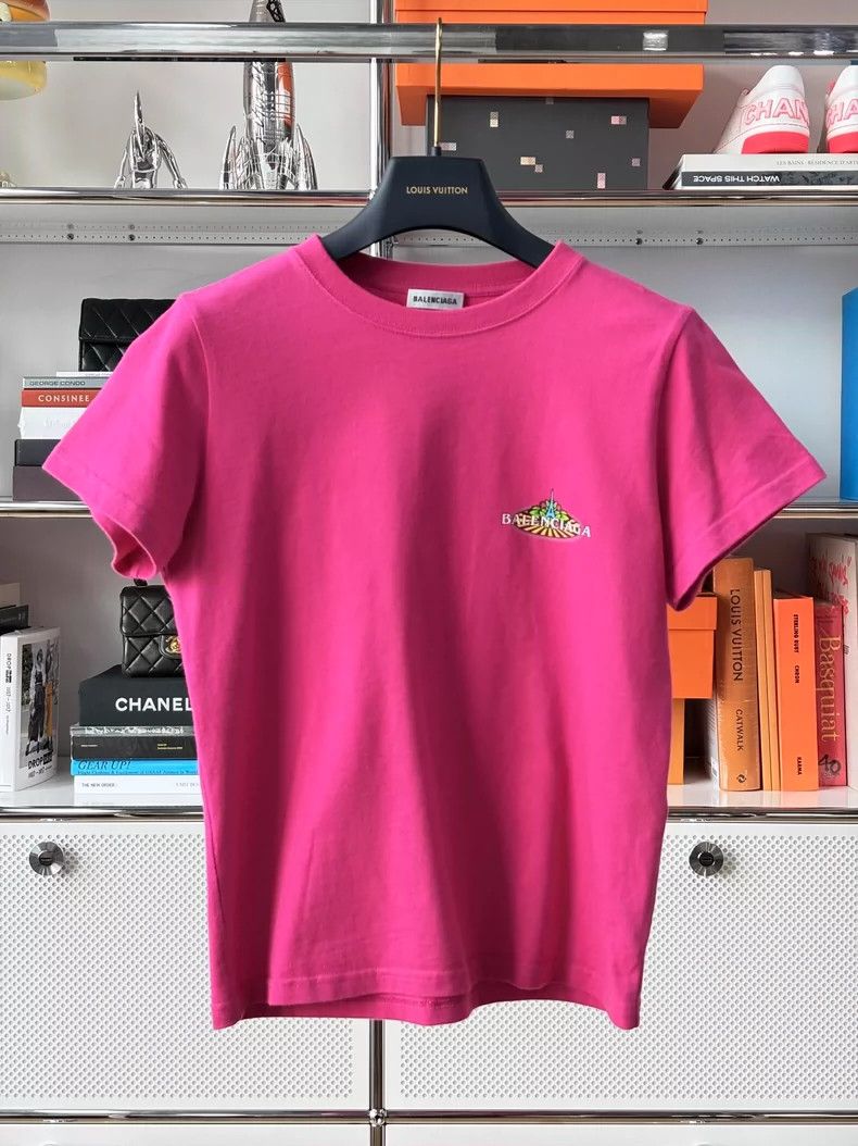 Balenciaga Balenciaga Rose printed short-sleeved T-shirt 2503-Nextarro Size US M / EU 48-50 / 2 - 1 Thumbnail