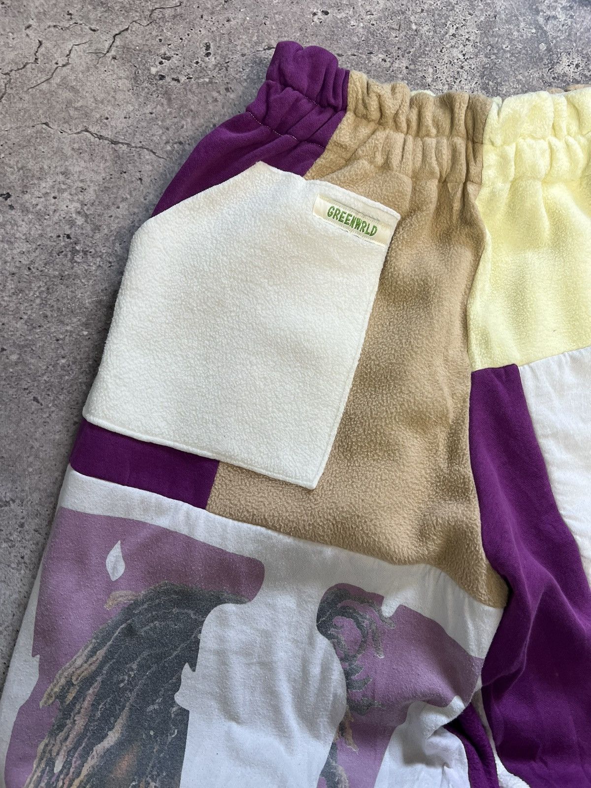 Handmade Jucie Wrld x Vlone Hand Made Baggy Joggers Pants Size US 33 - 3 Thumbnail