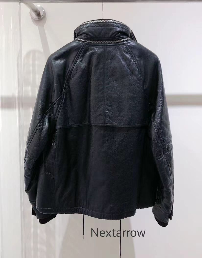 Saint Laurent Paris × Yves Saint Laurent Saint Laurent fur integrated pilot jacket c 2408-Nextarrow Size M / US 6-8 / IT 42-44 - 2 Thumbnail