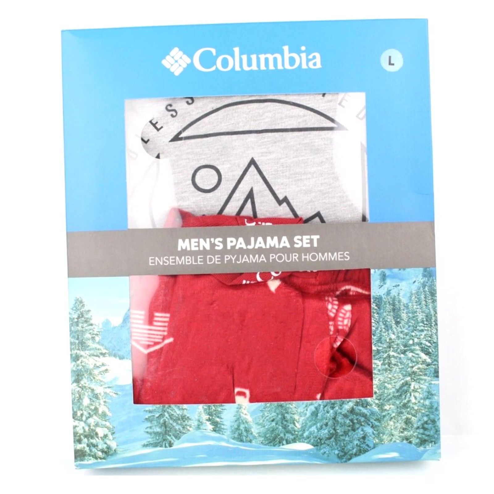 Vintage Columbia Men's Pajamas Set Shirt Pants Winter Camp Spaced L Large Mountain Red Size US L / EU 52-54 / 3 - 2 Thumbnail