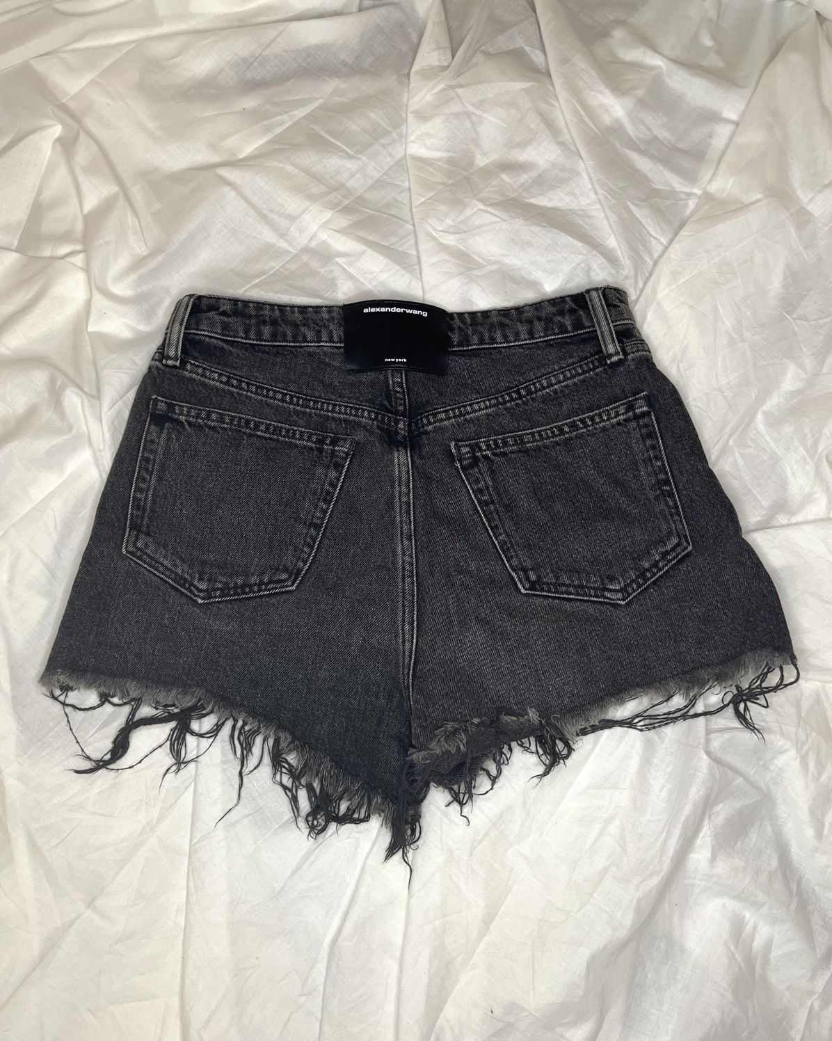 Alexander Wang ⦁ Alexander Wang BITE High Rise Denim Shorts Size 26" / US 2 / IT 38 - 2 Thumbnail