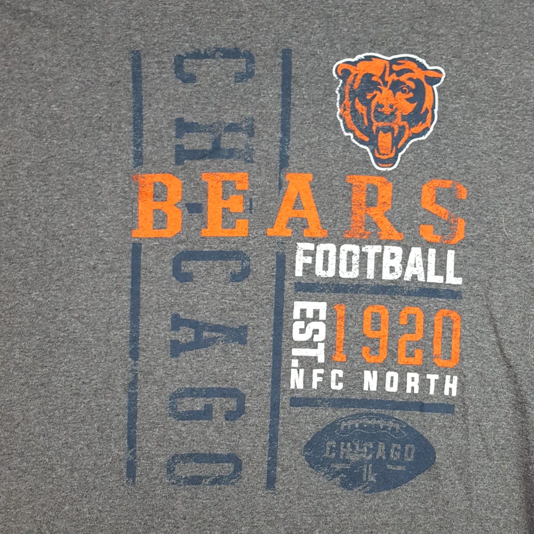 NFL VINTAGE NFL Chicago Bears T-Shirt - Shirt - Men - Size Large - Gray - 90s Retro Football Logo Embroidered Size US L / EU 52-54 / 3 - 2 Thumbnail