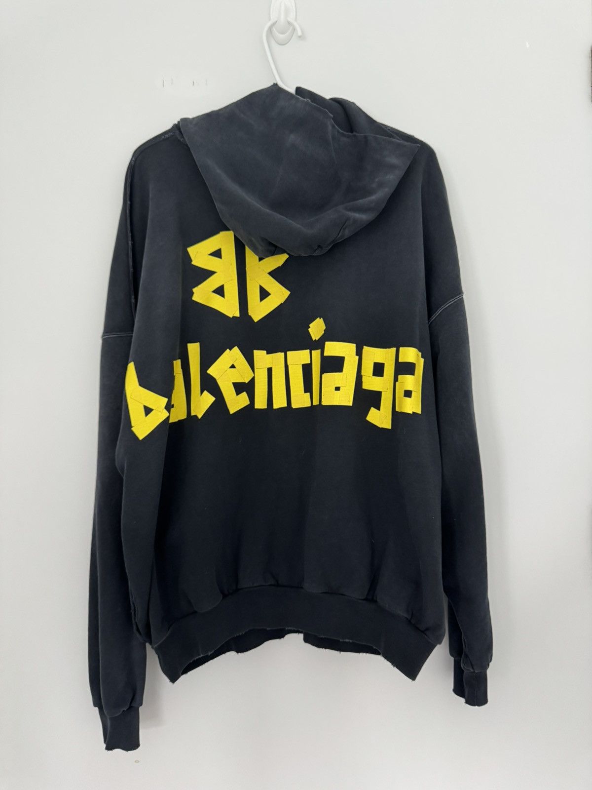 Balenciaga Tape Hoodie with Ripped Pocket Size US S / EU 44-46 / 1 - 2 Thumbnail