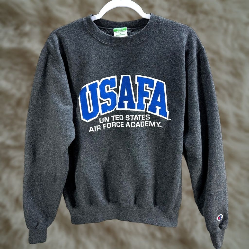 Champion Champion Eco Fleece Sweatshirt Gray Pullover Men’s S Size Shirt Cotton Blend USAFA Size US S / EU 44-46 / 1 - 1 Thumbnail