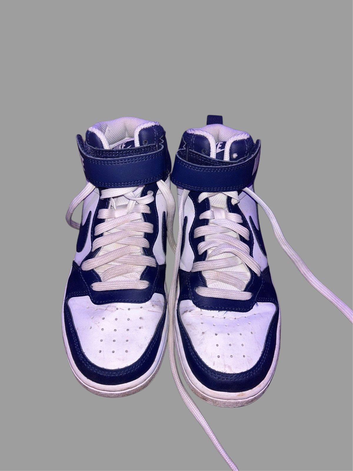 Nike Nike Court Borough 2 Mid White Signal Blue Size US 5 / EU 37 - 1 Thumbnail