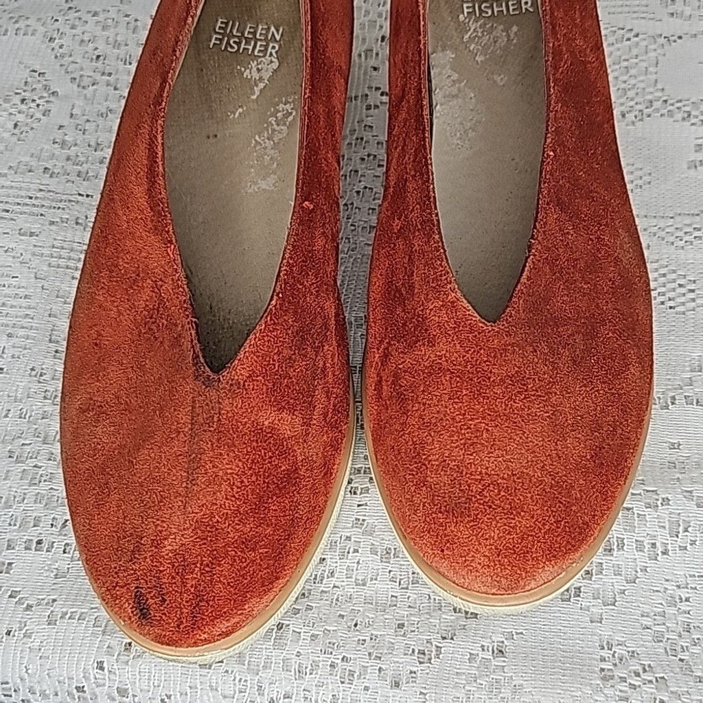 Eileen Fisher Eileen Fisher sport demi wedge brick suede flat shoes sz 6.5 Size US 6.5 / IT 36.5 - 6 Thumbnail