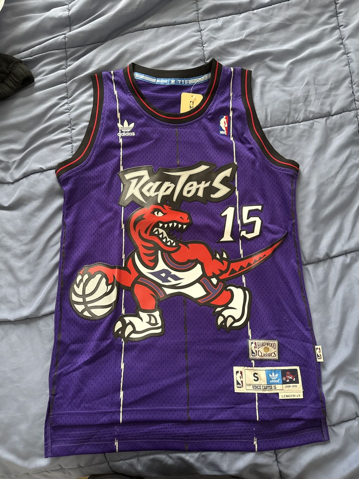 Adidas Adidas Swingman x Toronto Raptors Vince Carter - Away Jersey Size US S / EU 44-46 / 1 - 1 Thumbnail