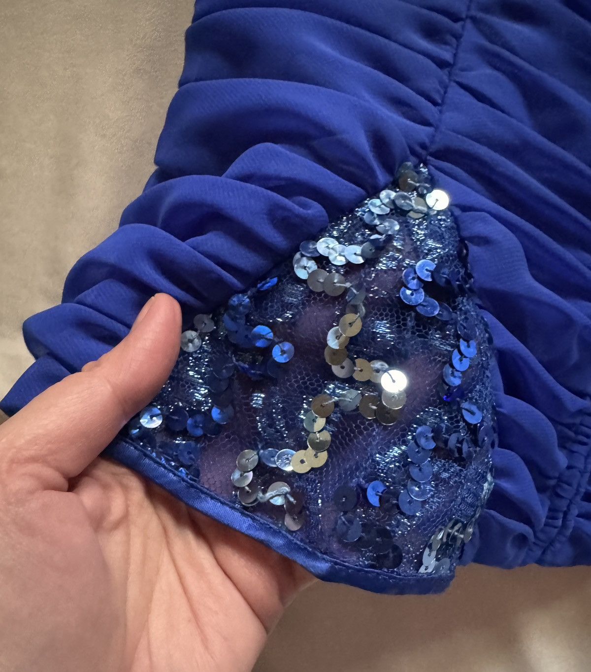 Designer × Vintage Unique Cocktail Hoffmann vintage top corset sequins Size XL / US 12-14 / IT 48-50 - 9 Thumbnail