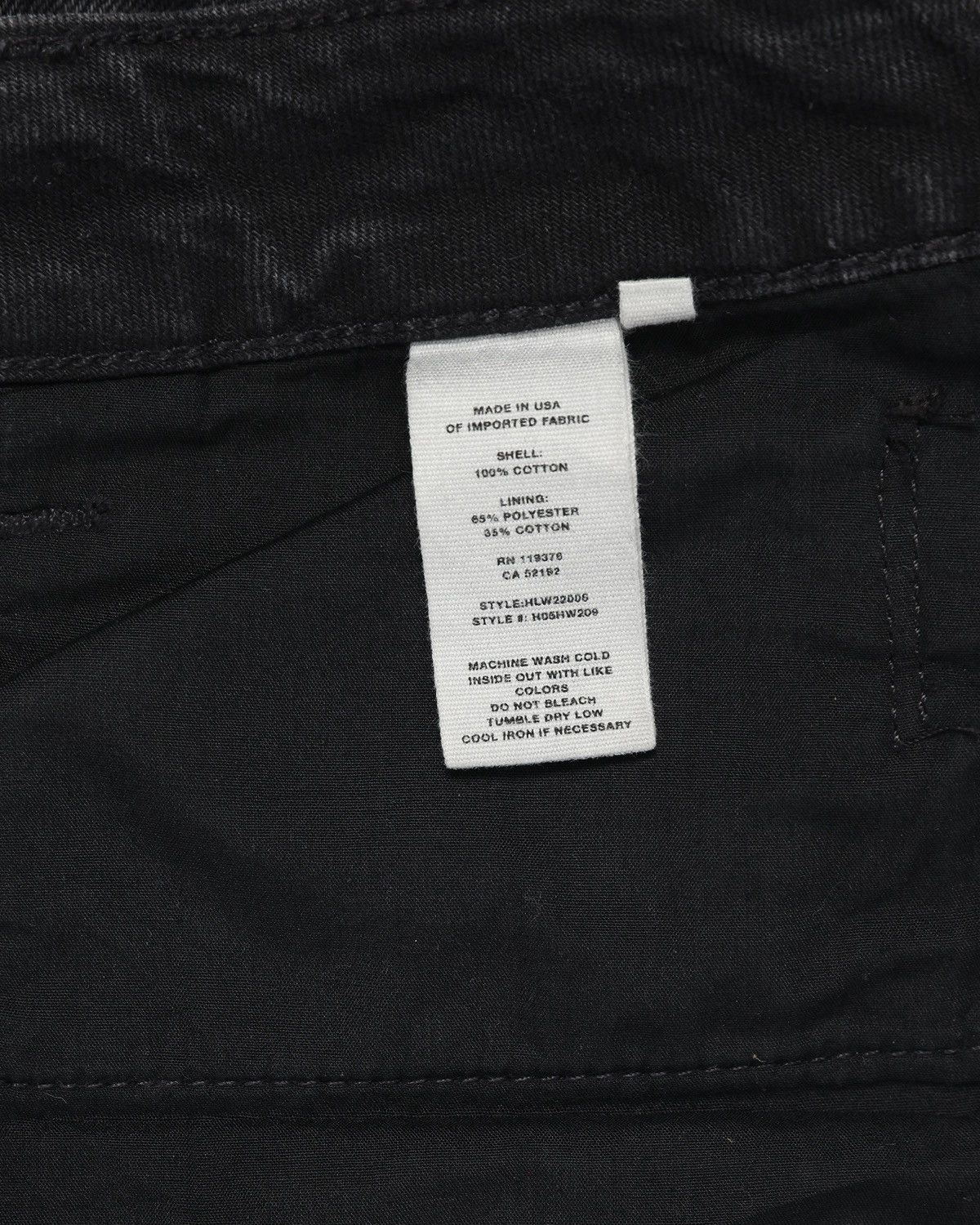 Helmut Lang “High Rise Crop Slim Vintage Black Patchwork” Denim Size US 27 - 5 Thumbnail