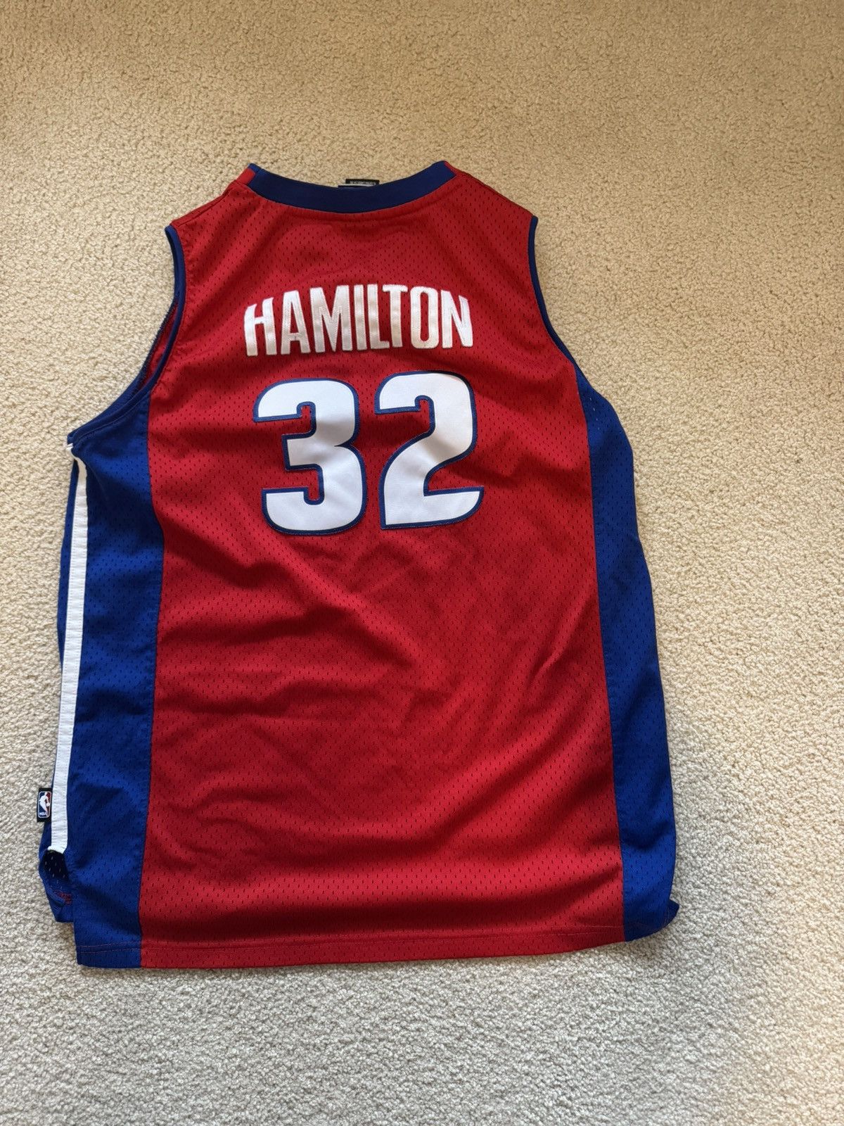 NBA × Reebok Rip Hamilton Pistons Jersey Size US XL / EU 56 / 4 - 3 Thumbnail