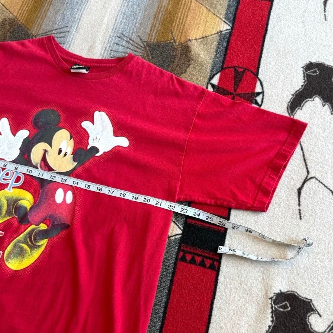 Mickey Unlimited VINTAGE Mickey Unlimited 90s T-Shirt XL Men Mickey Mouse Disney Red Short Sleeve 1990s Mens Size US XL / EU 56 / 4 - 5 Thumbnail
